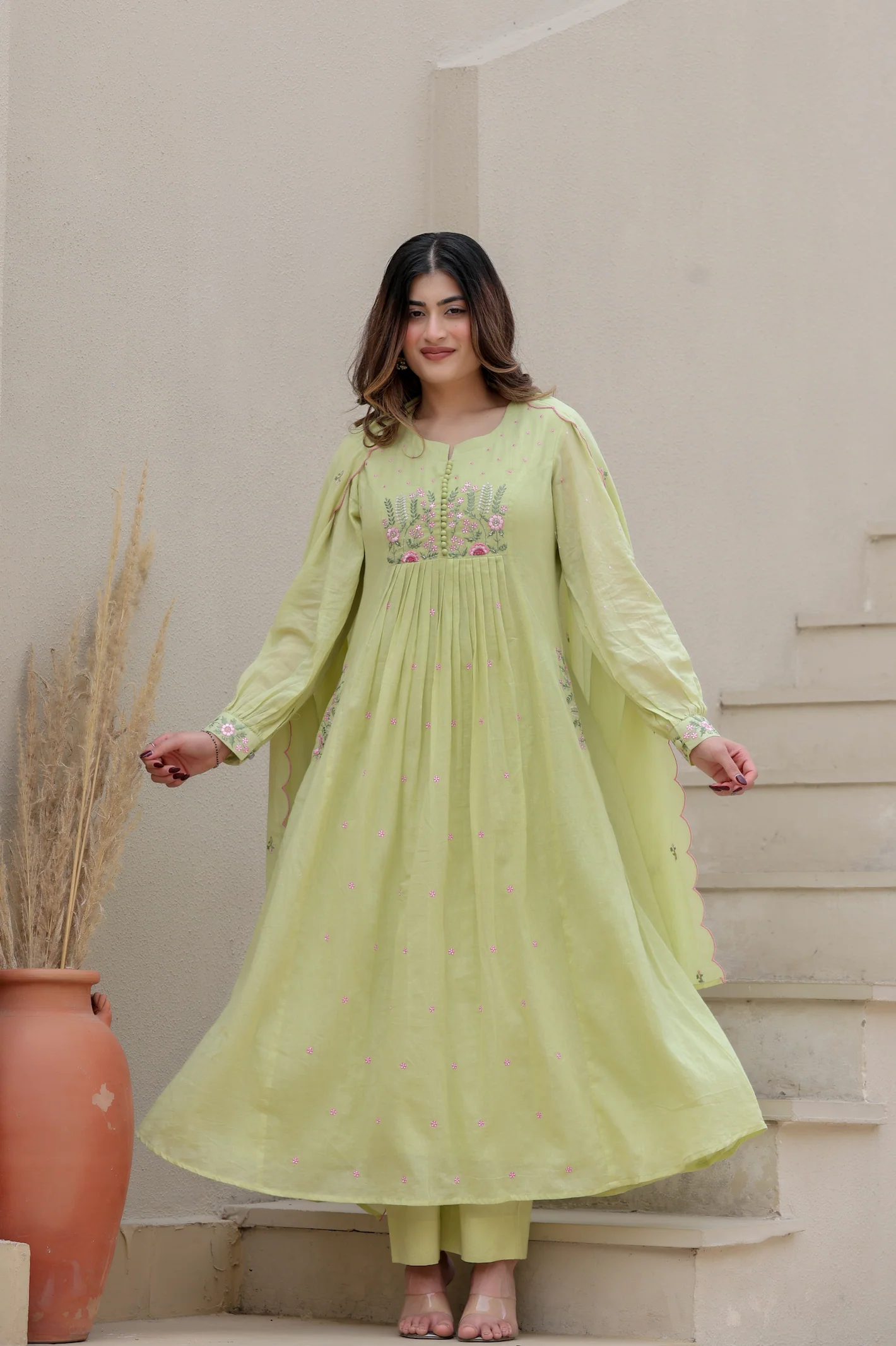 Pista Bloom Mulmul Suit Set - Image 10