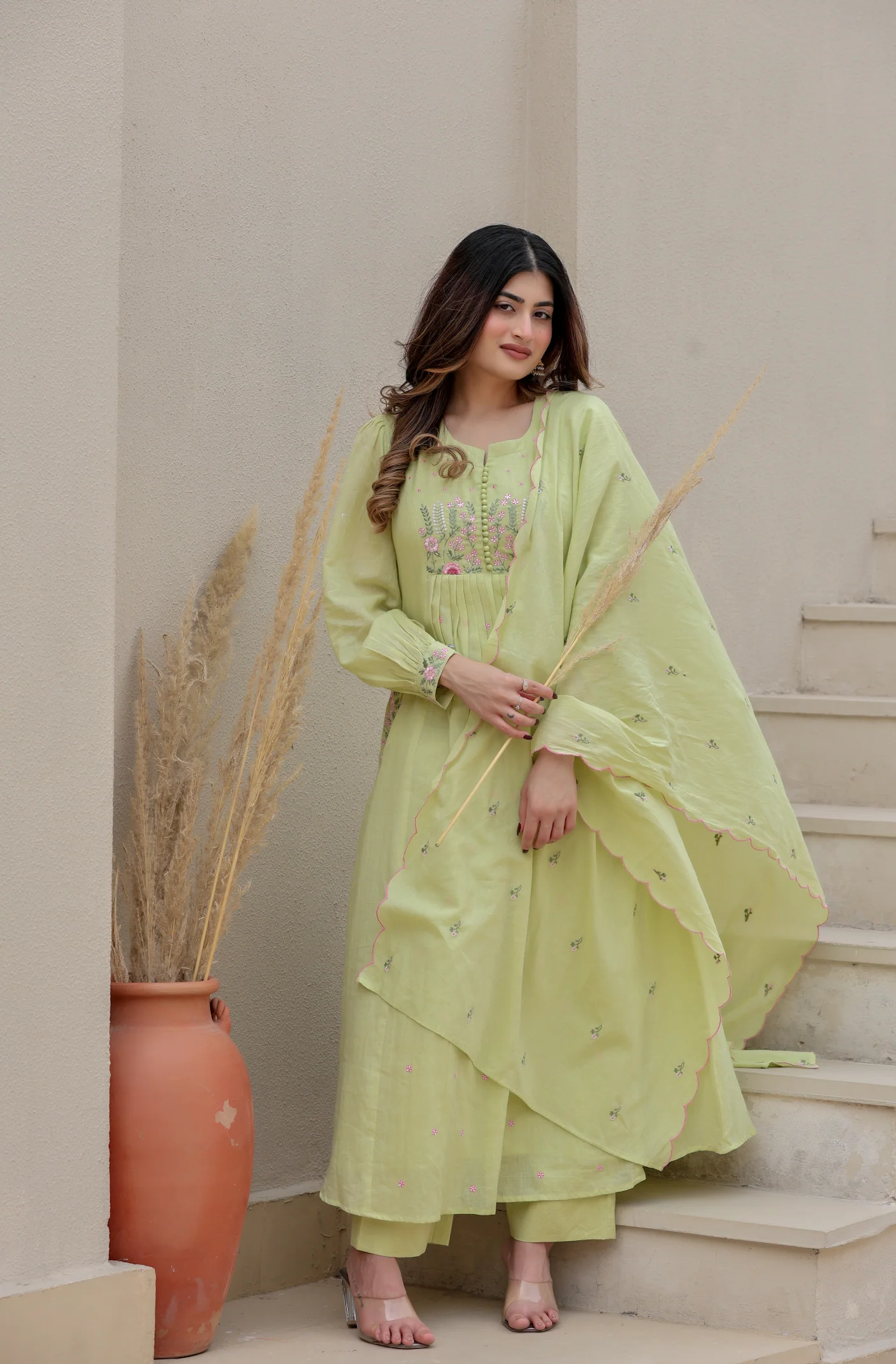 Pista Bloom Mulmul Suit Set - Image 14