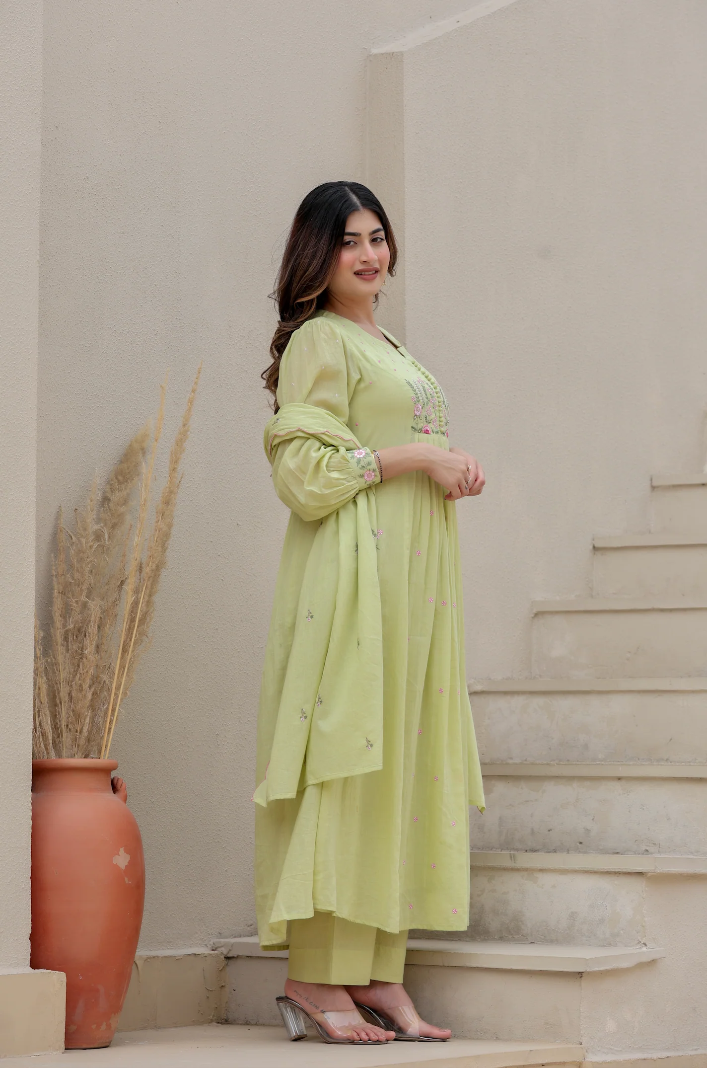 Pista Bloom Mulmul Suit Set - Image 5