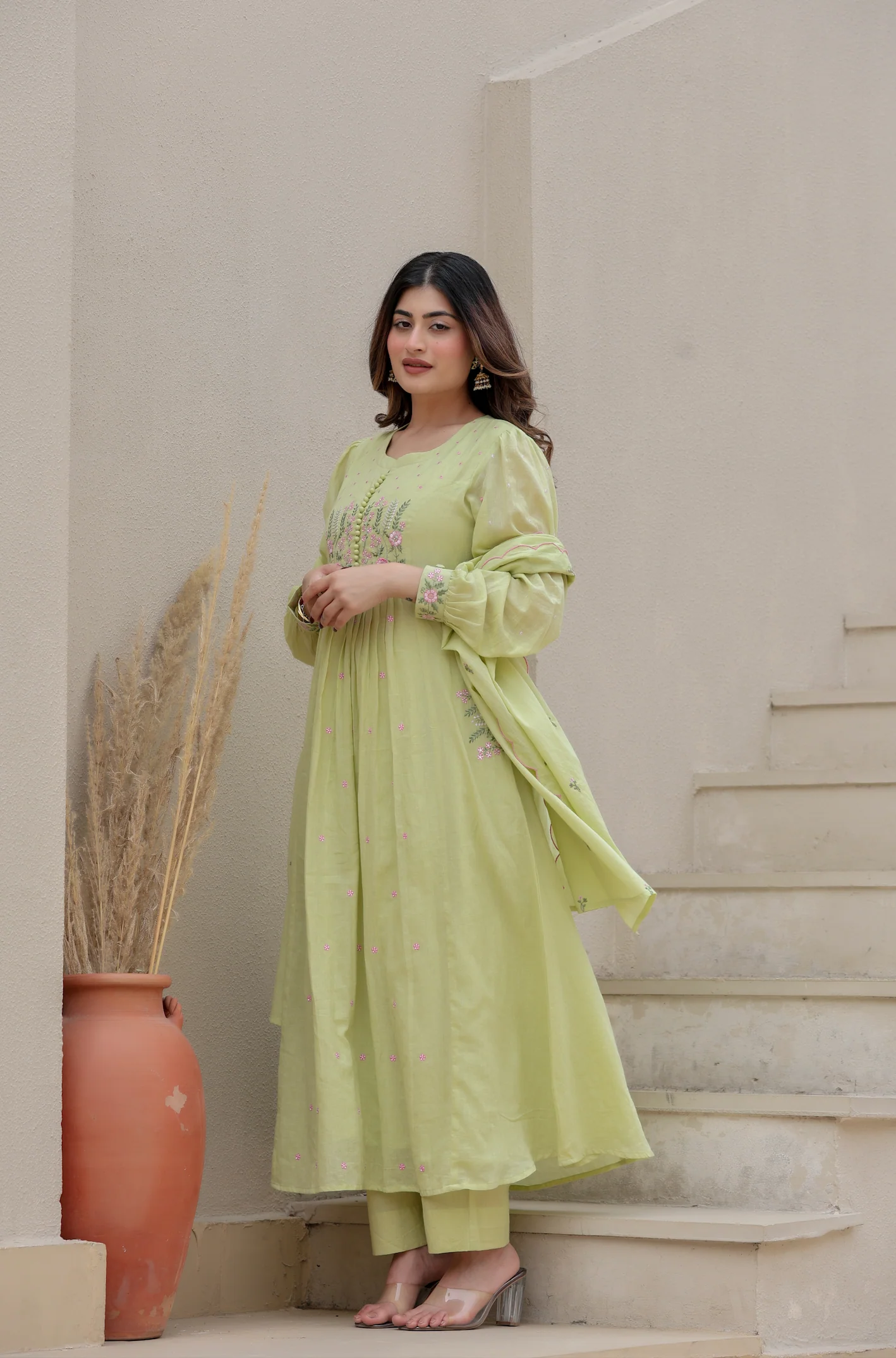 Pista Bloom Mulmul Suit Set - Image 6