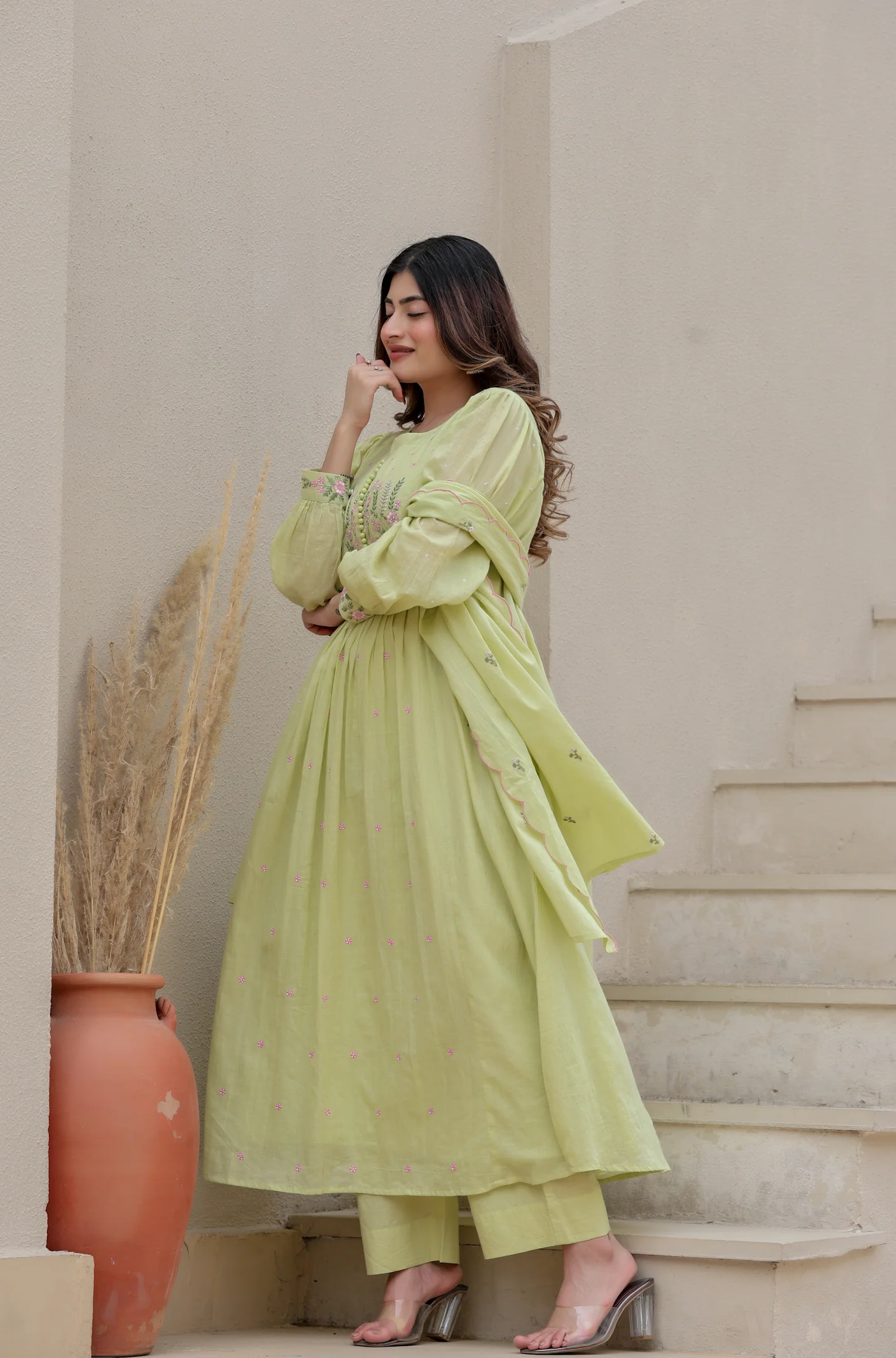 Pista Bloom Mulmul Suit Set - Image 7