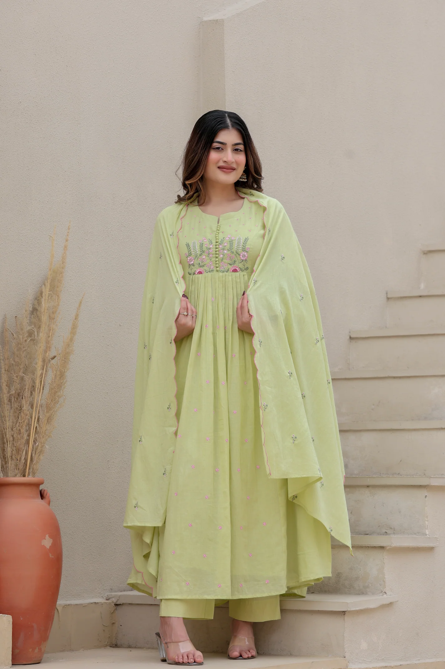 Pista Bloom Mulmul Suit Set - Image 8