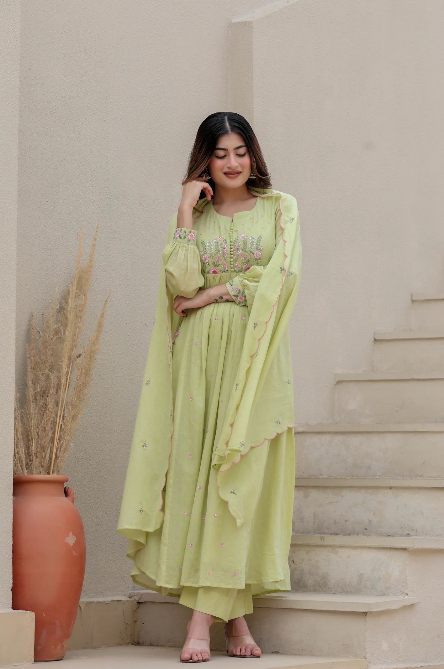 Pista Bloom Mulmul Suit Set - Image 9
