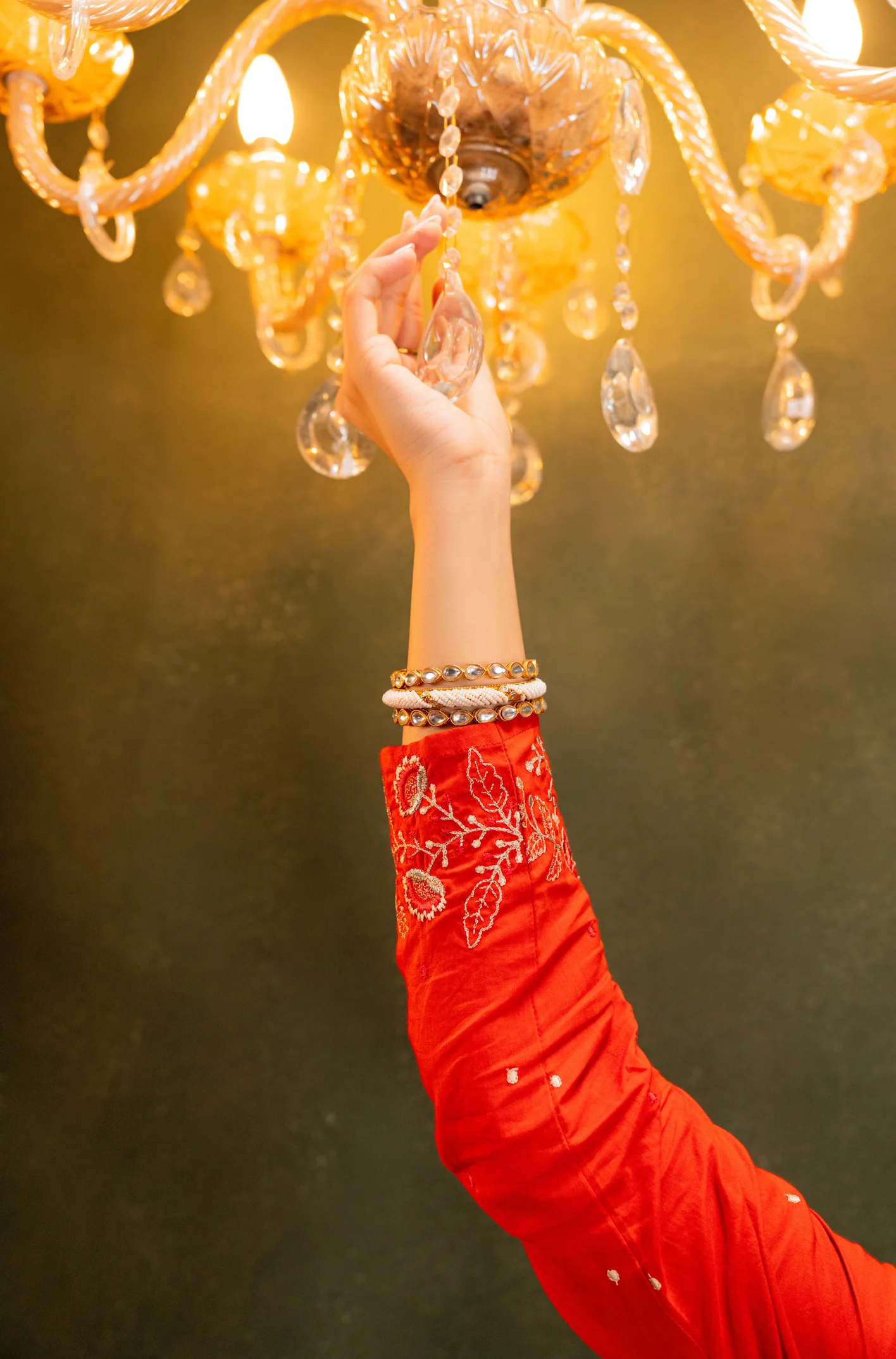 Rust Aura Anarkali Suit Set - Image 9