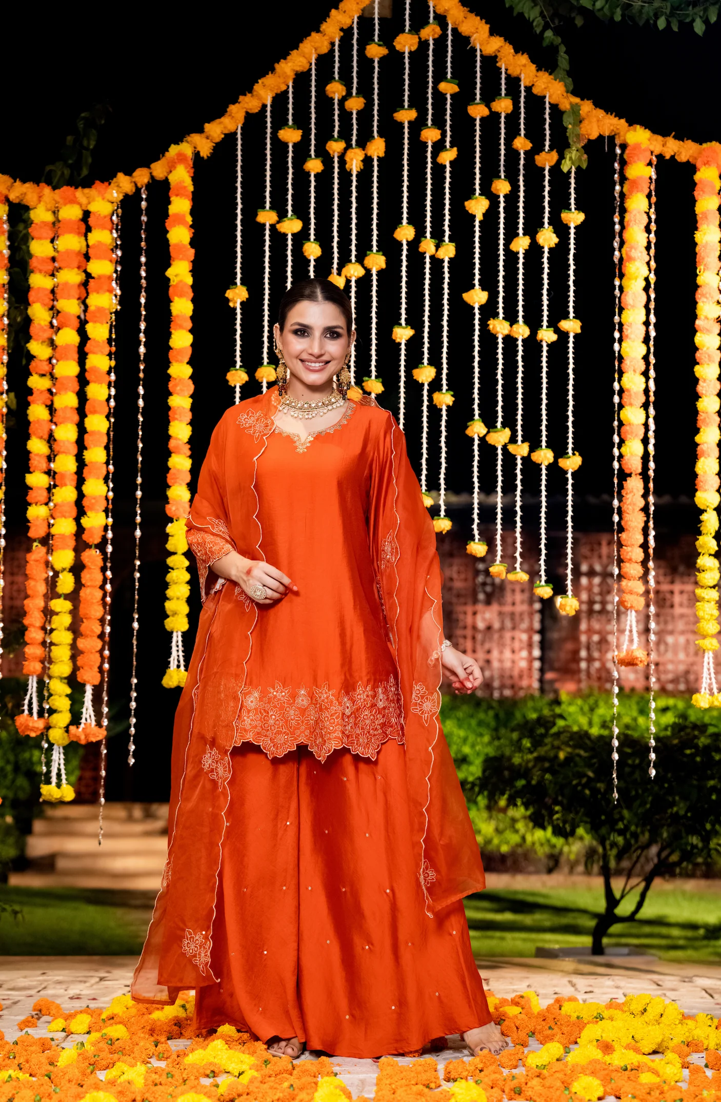 Amber Aura Satoori Silk Suit - Image 6
