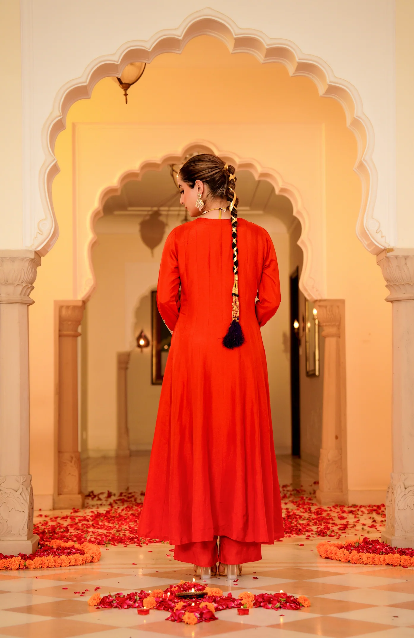 Amber Aura Russian Silk Suit Set - Image 12