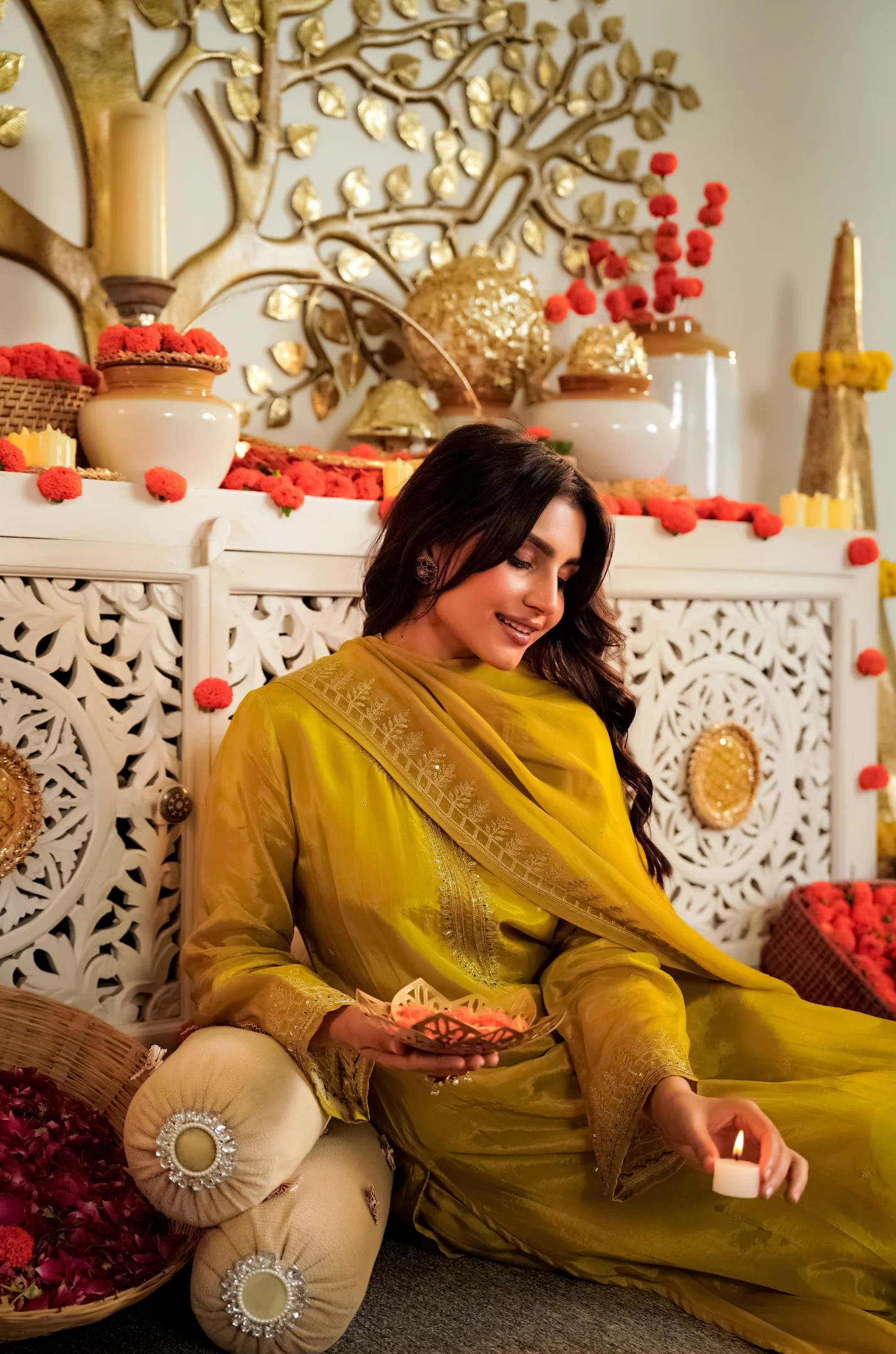 Amber Marigold Aura Suit Set - Image 15