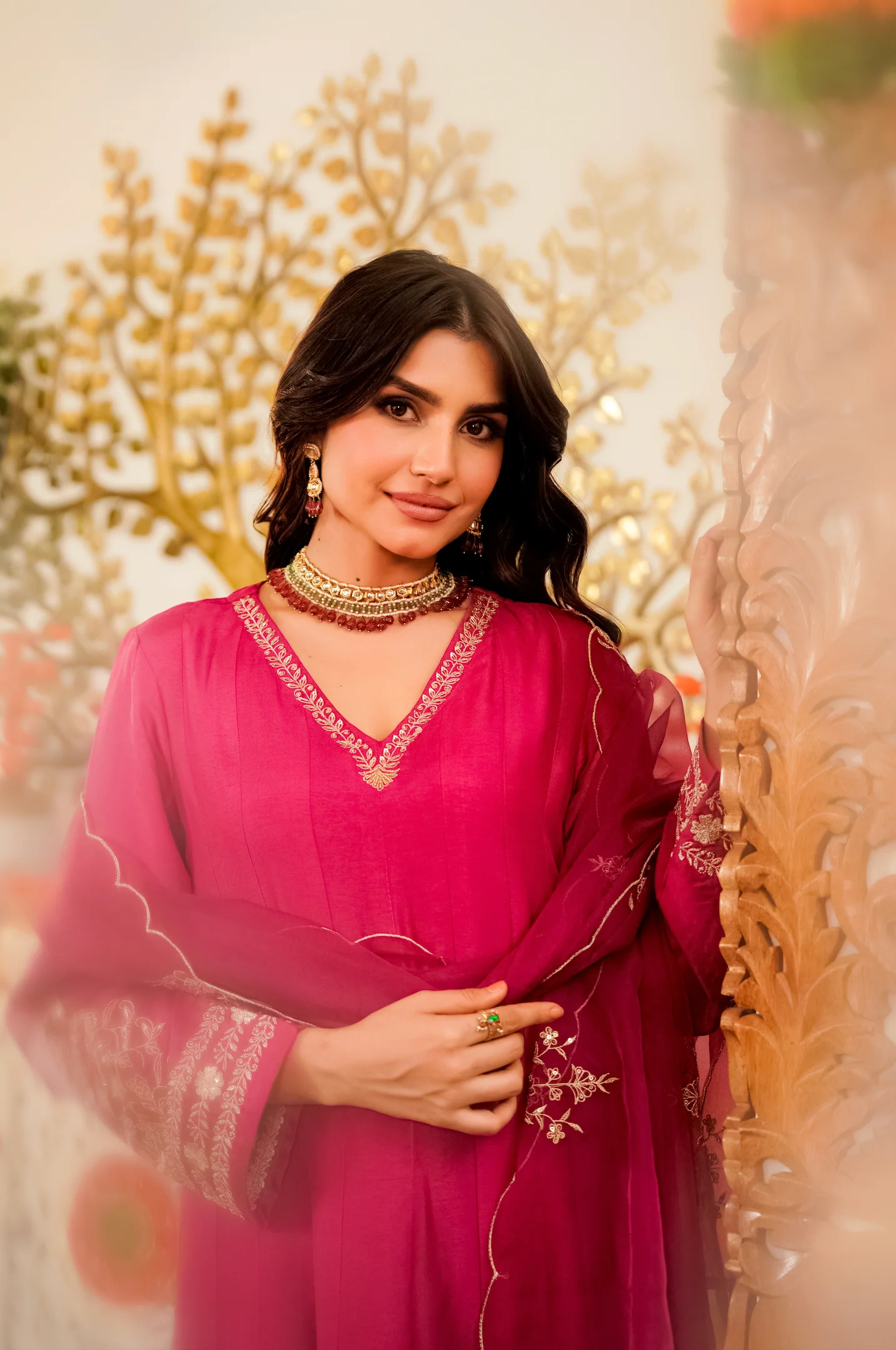 Ruby Bloom Russian Silk Suit Set - Image 11