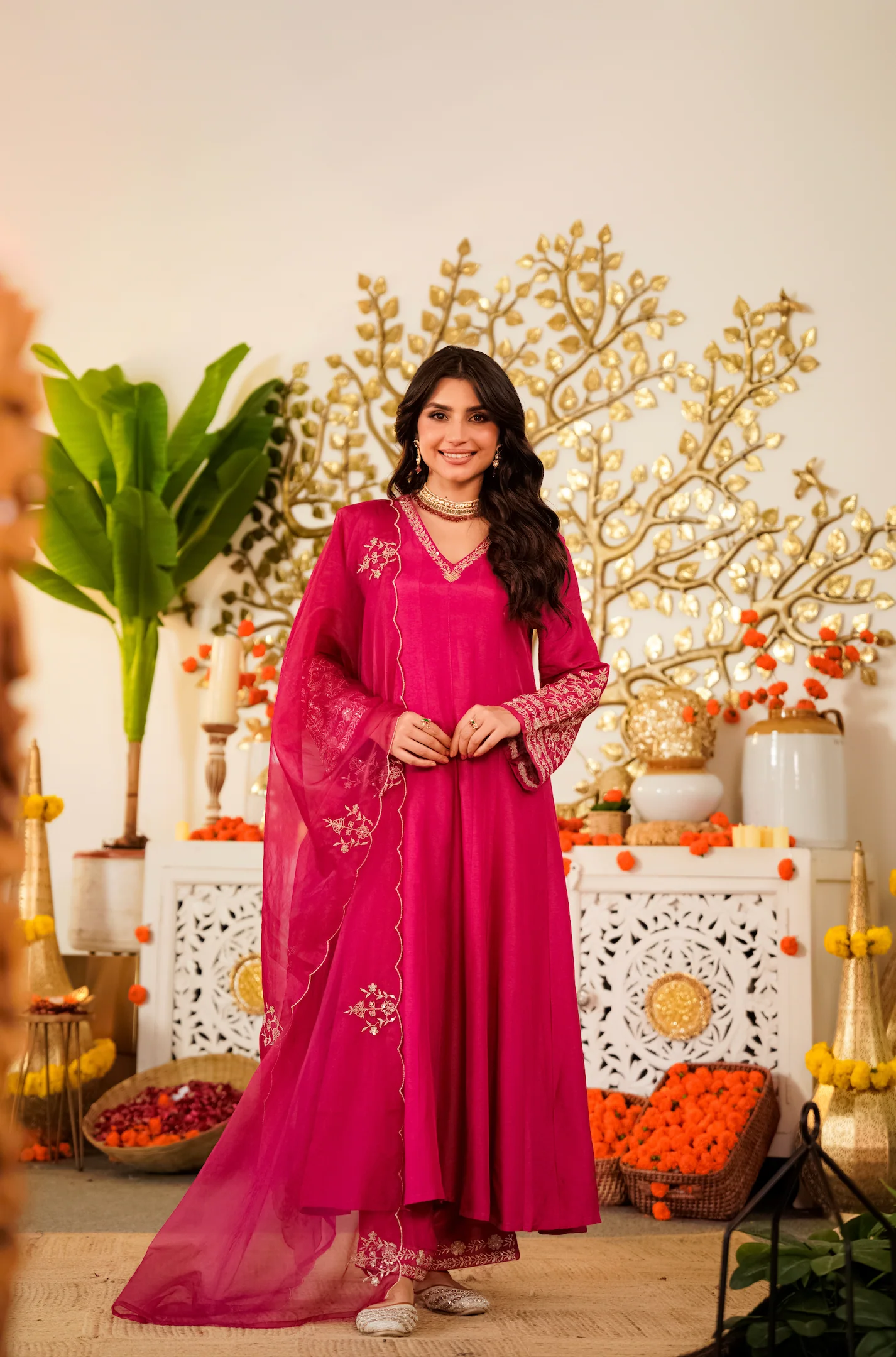 Ruby Bloom Russian Silk Suit Set - Image 2