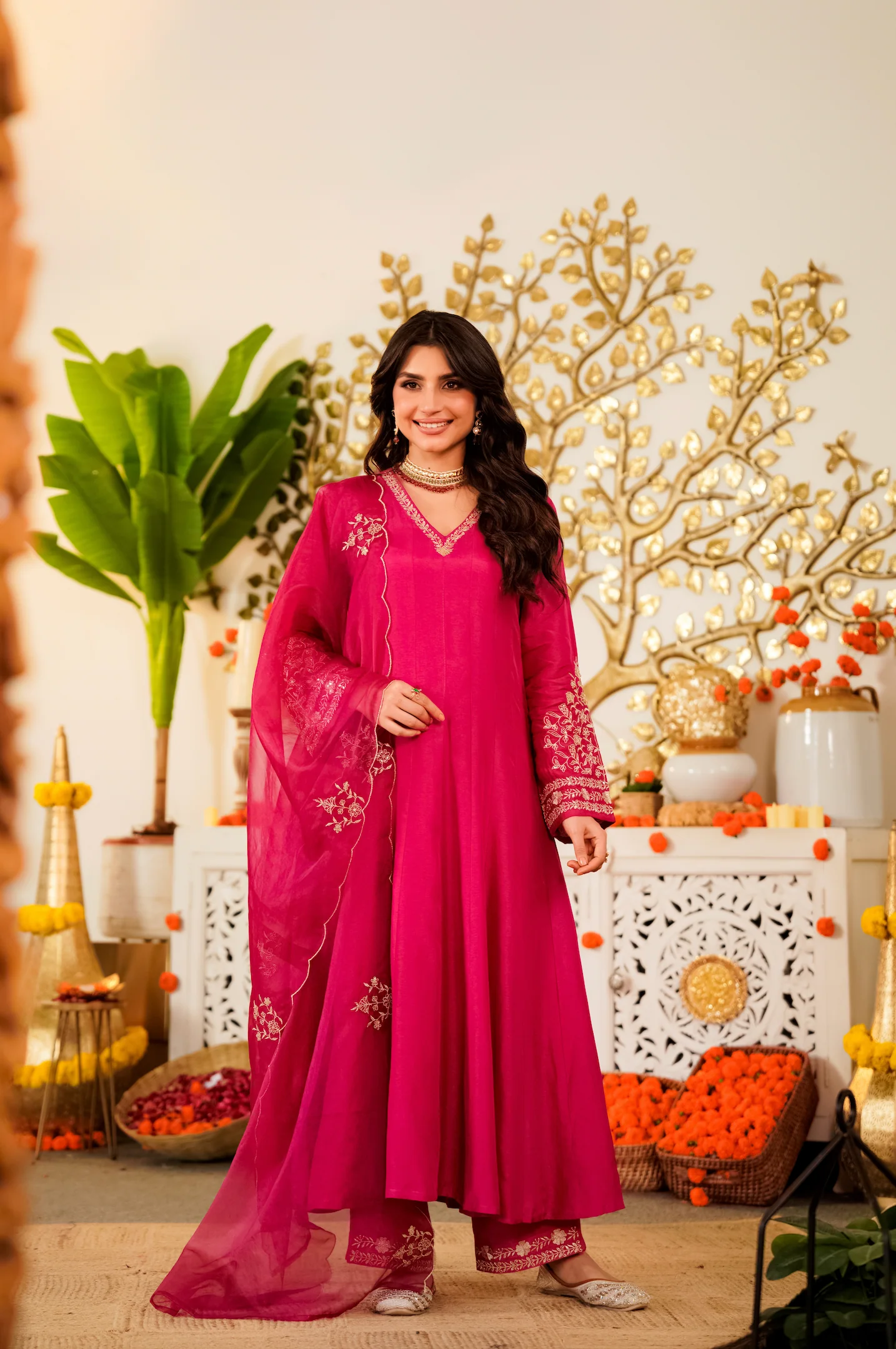 Ruby Bloom Russian Silk Suit Set - Image 3
