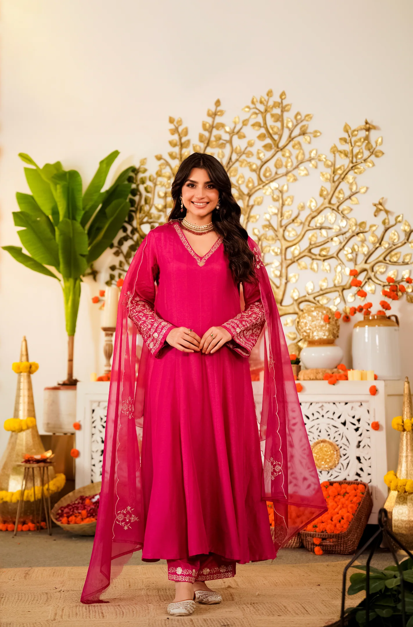Ruby Bloom Russian Silk Suit Set - Image 4