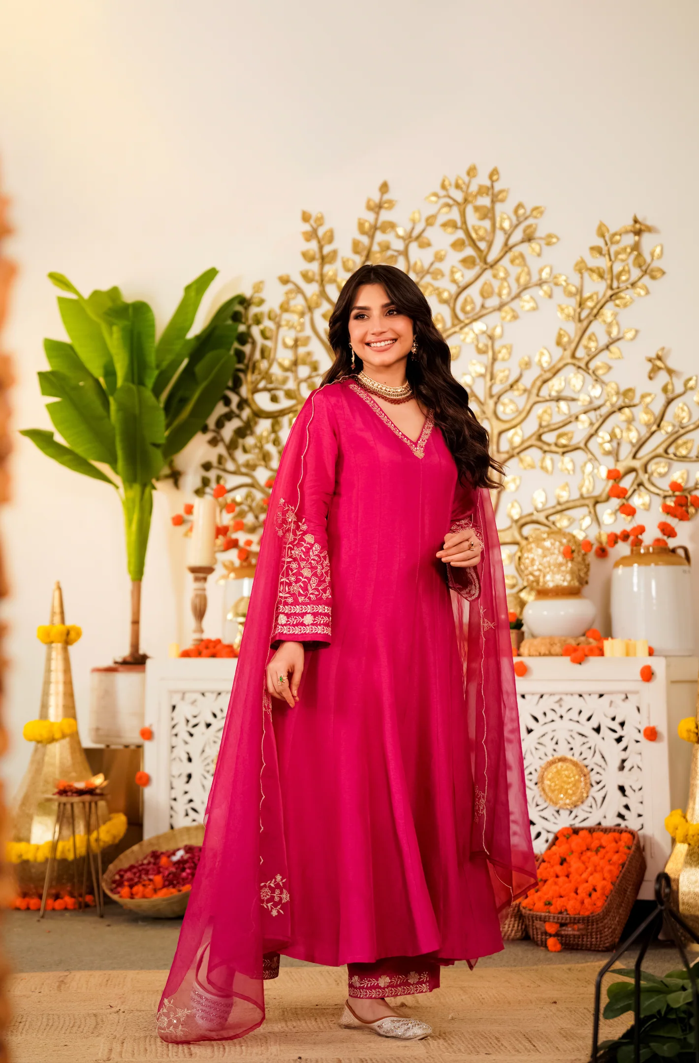 Ruby Bloom Russian Silk Suit Set - Image 5