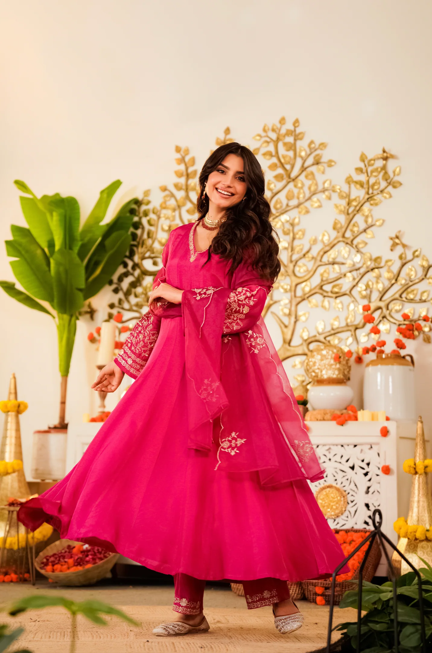 Ruby Bloom Russian Silk Suit Set - Image 7
