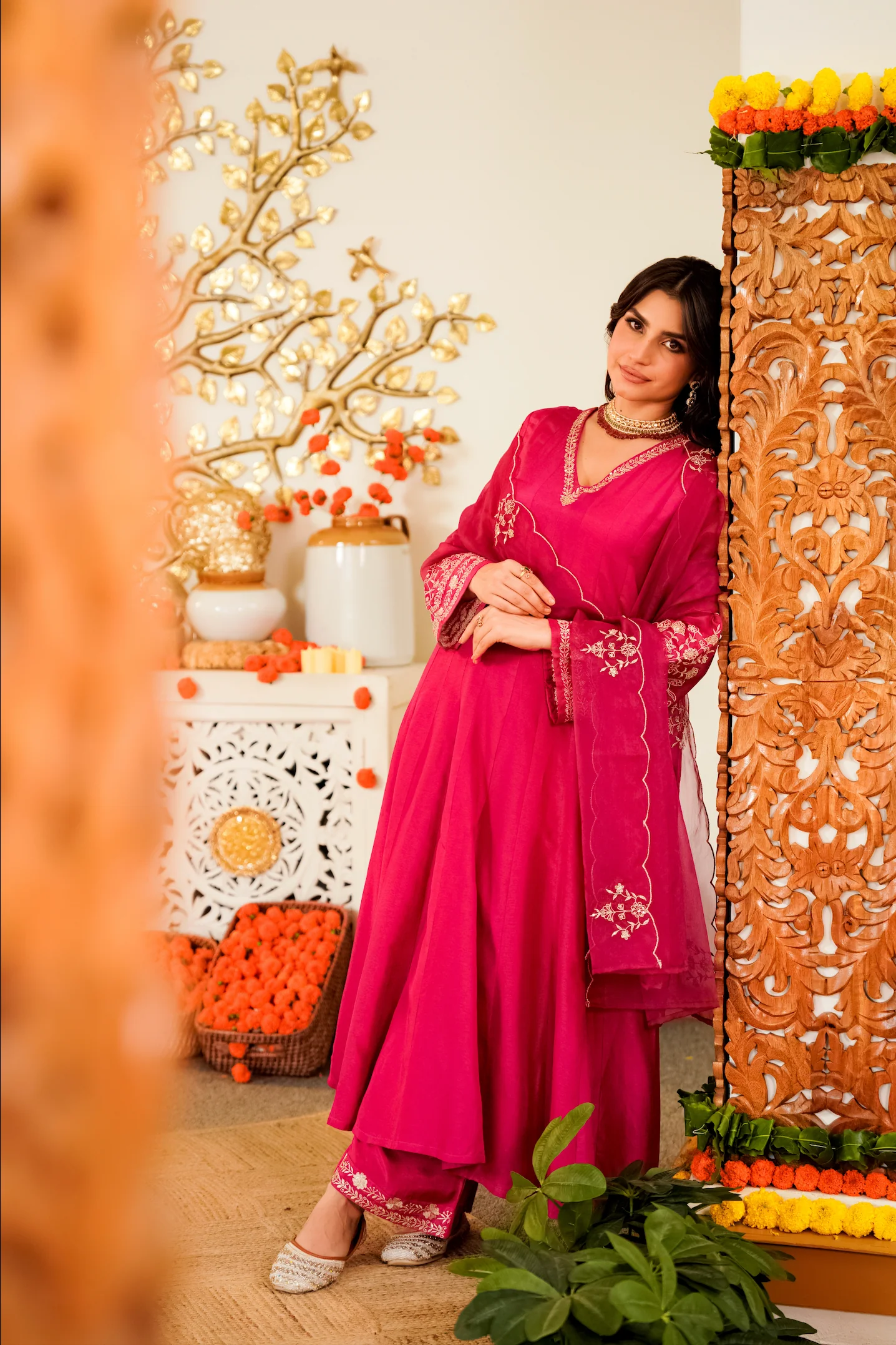 Ruby Bloom Russian Silk Suit Set - Image 8
