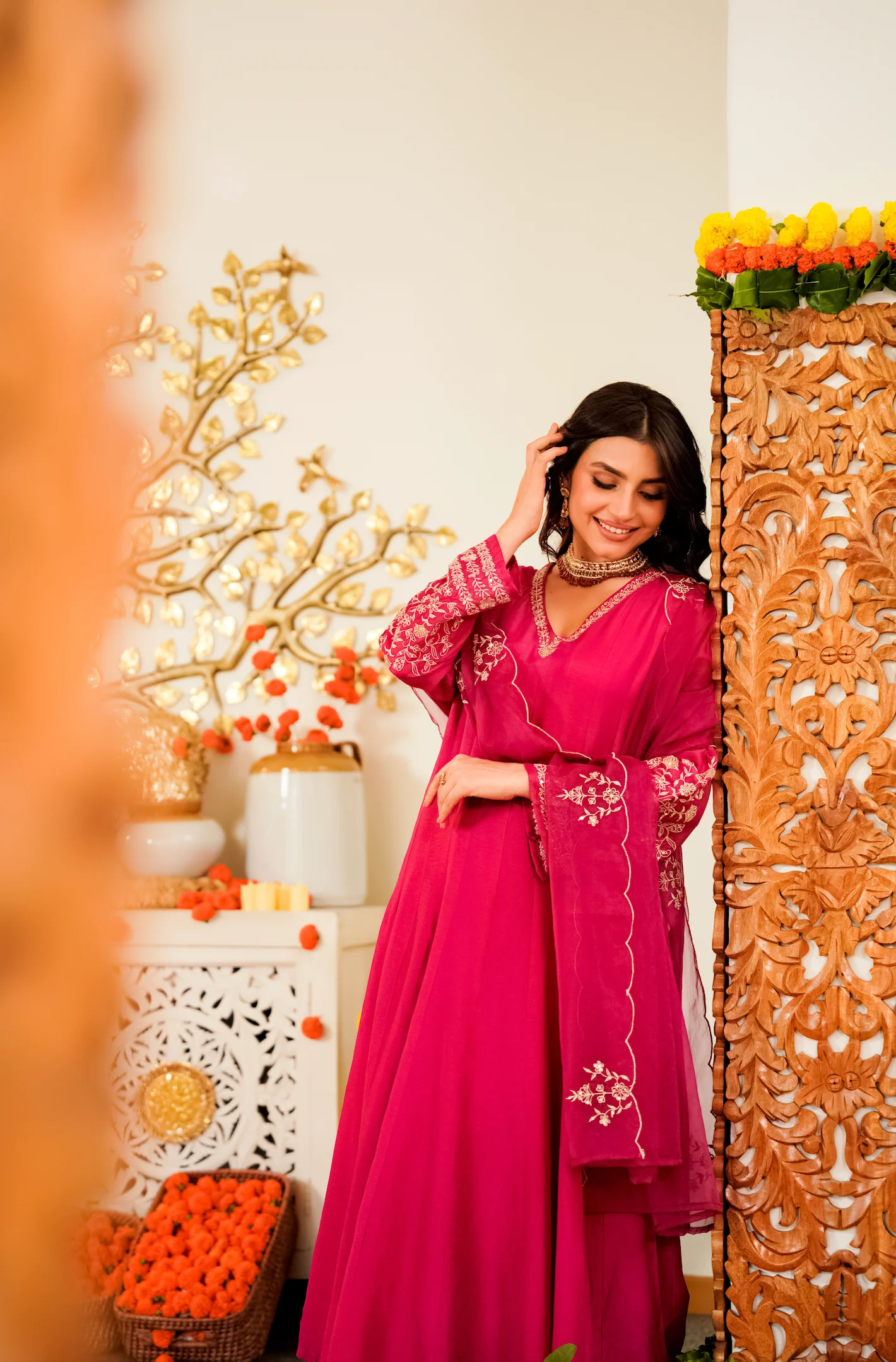 Ruby Bloom Russian Silk Suit Set - Image 9