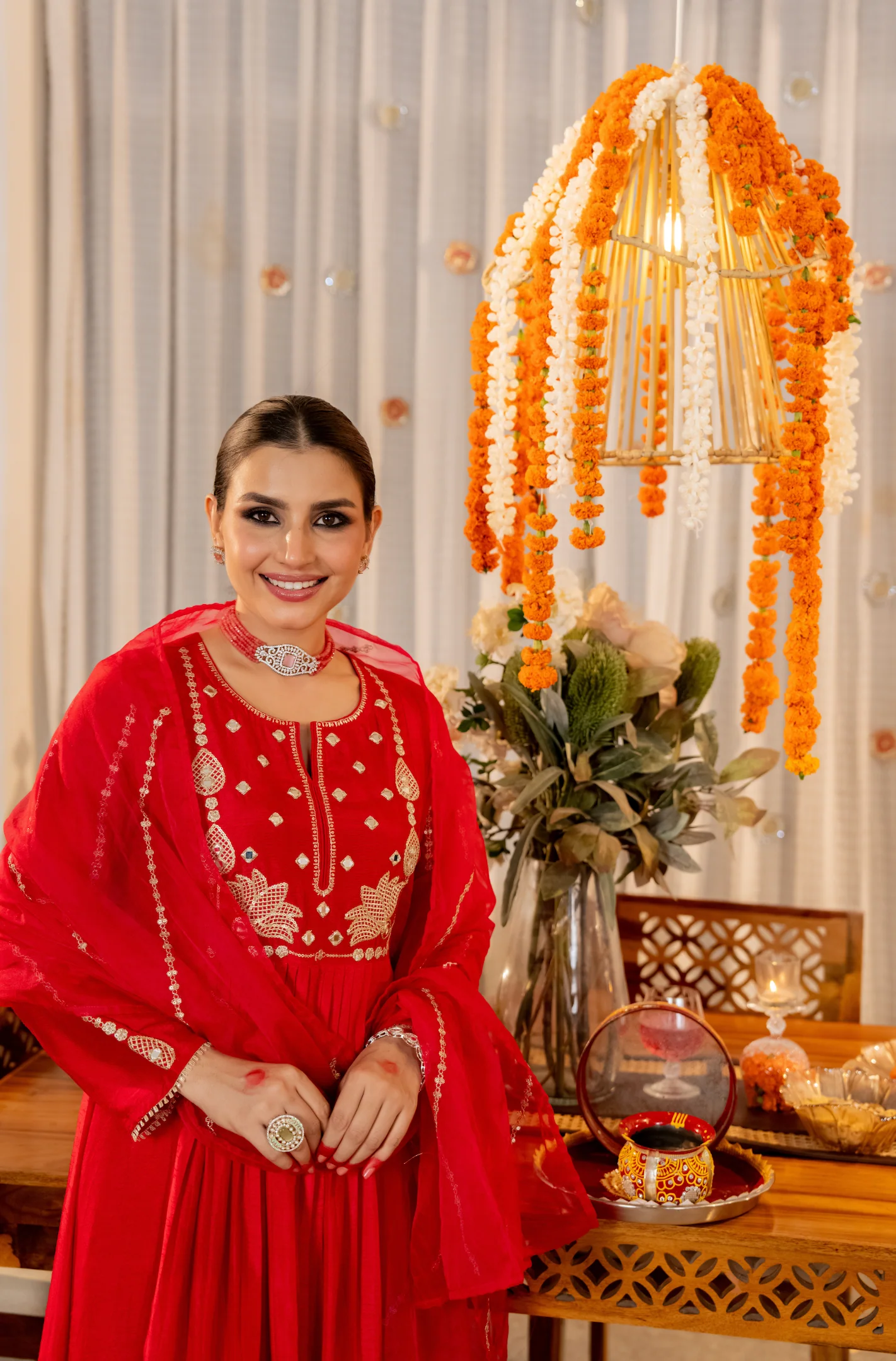 Pink Aura Russian Silk Suit Set - Image 11