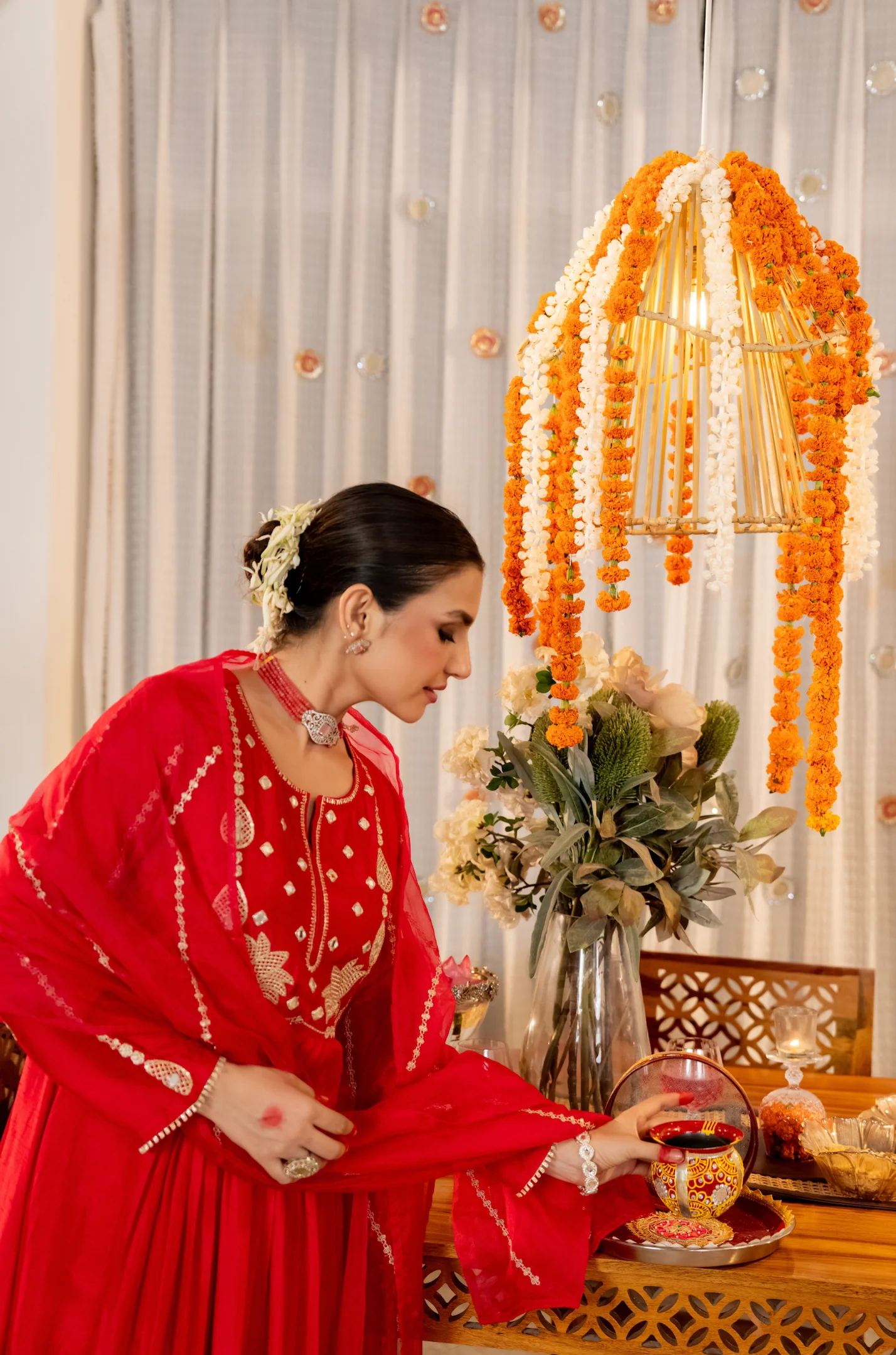 Pink Aura Russian Silk Suit Set - Image 12