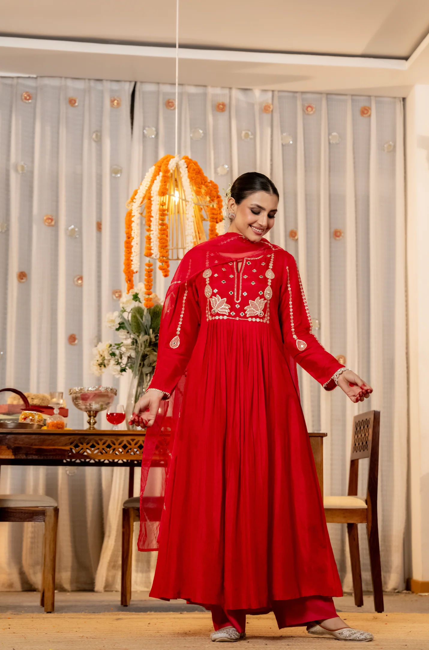 Pink Aura Russian Silk Suit Set - Image 6