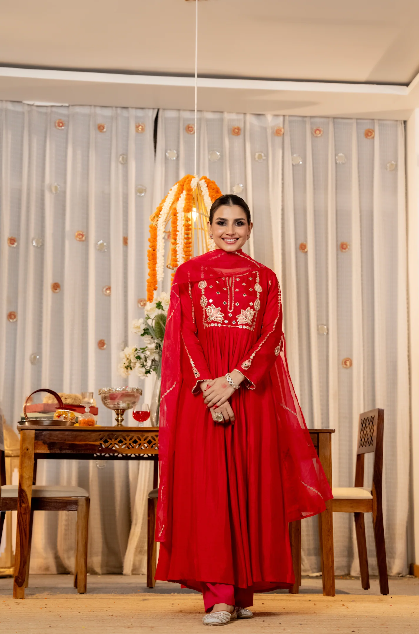Pink Aura Russian Silk Suit Set - Image 8