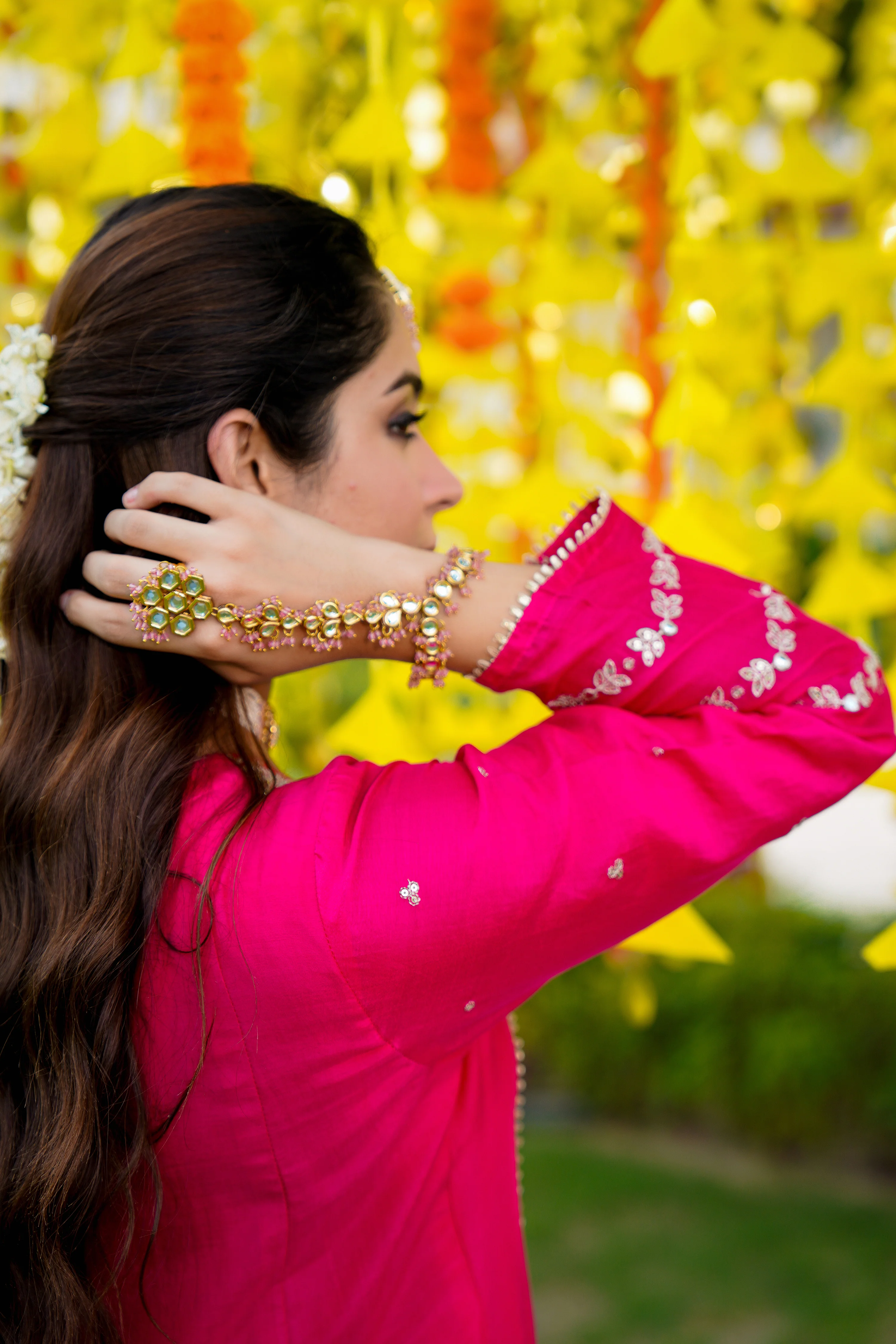 Rani Zari Pink Suit Set - Image 9
