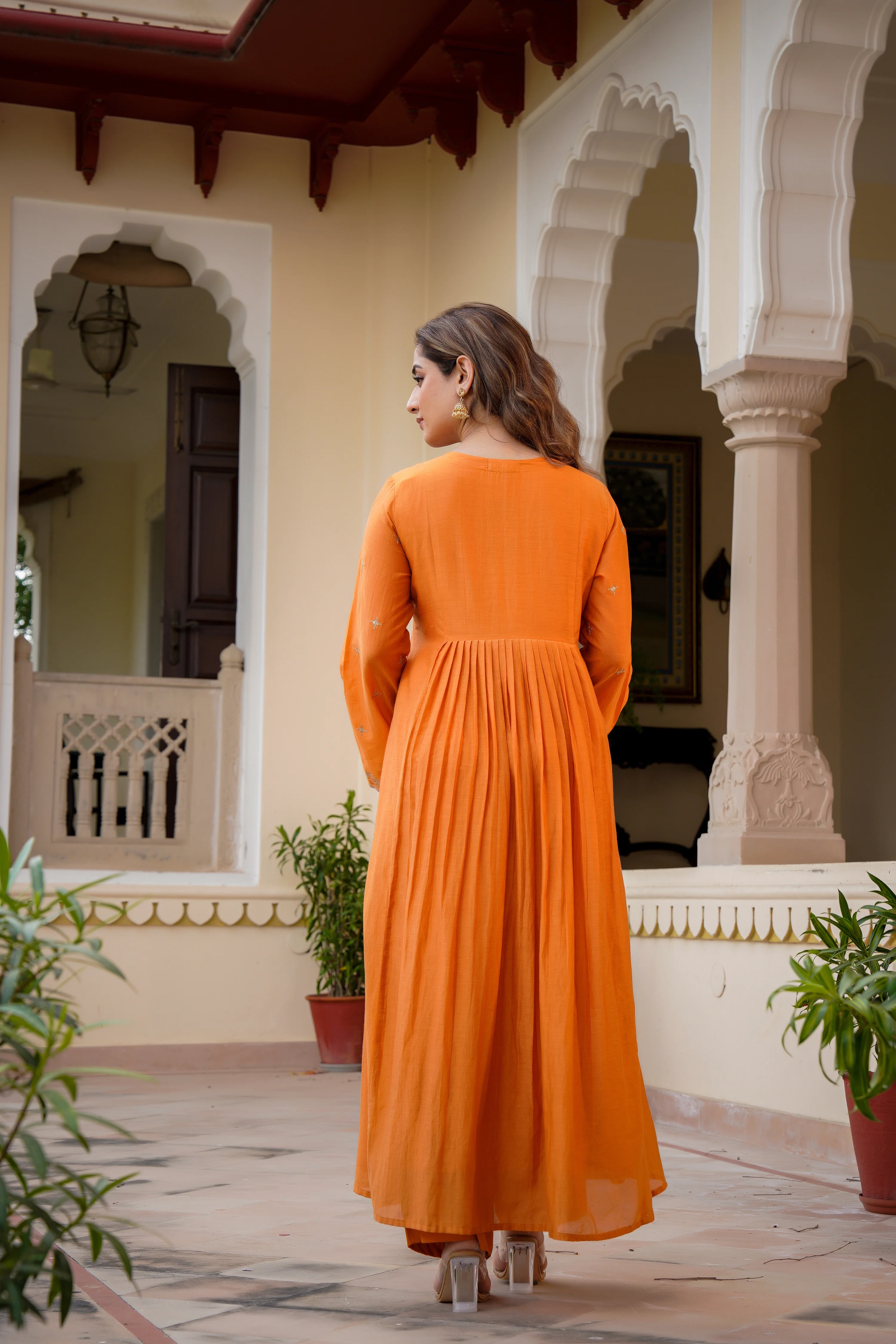 Amber Gaze Chanderi Set - Image 5