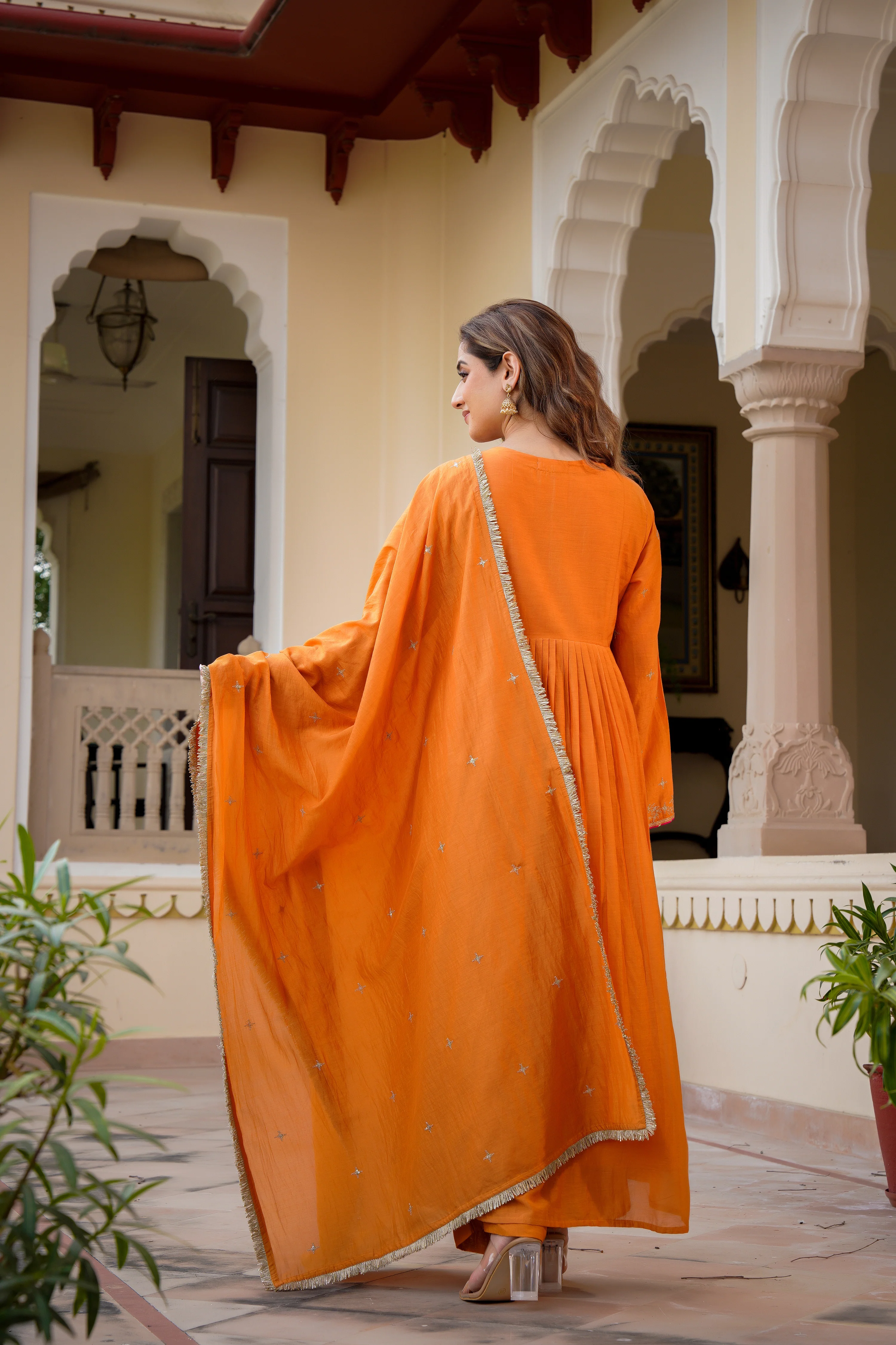 Amber Gaze Chanderi Set - Image 6