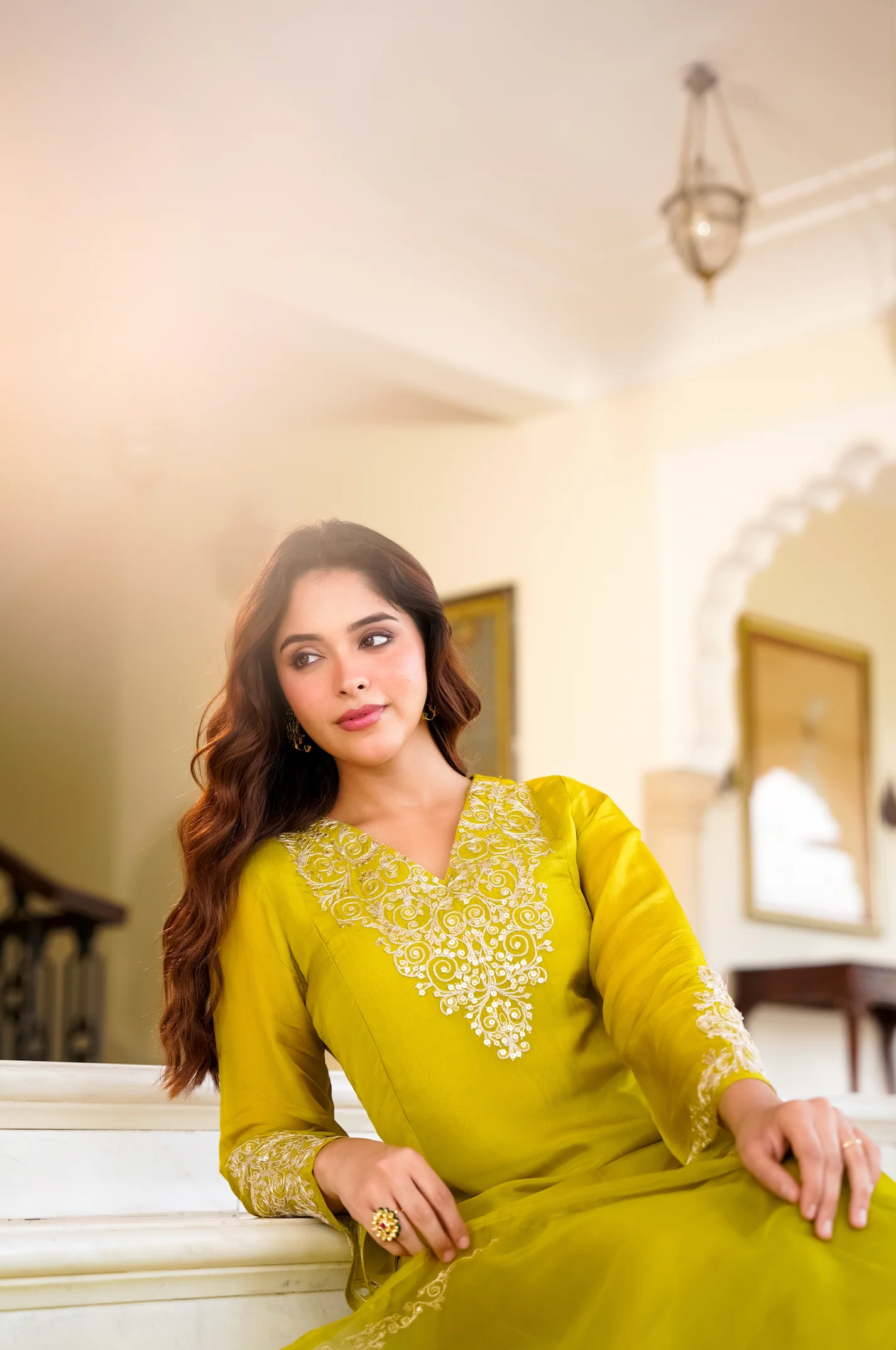 Golden Meadow Organza Suit Set - Image 14