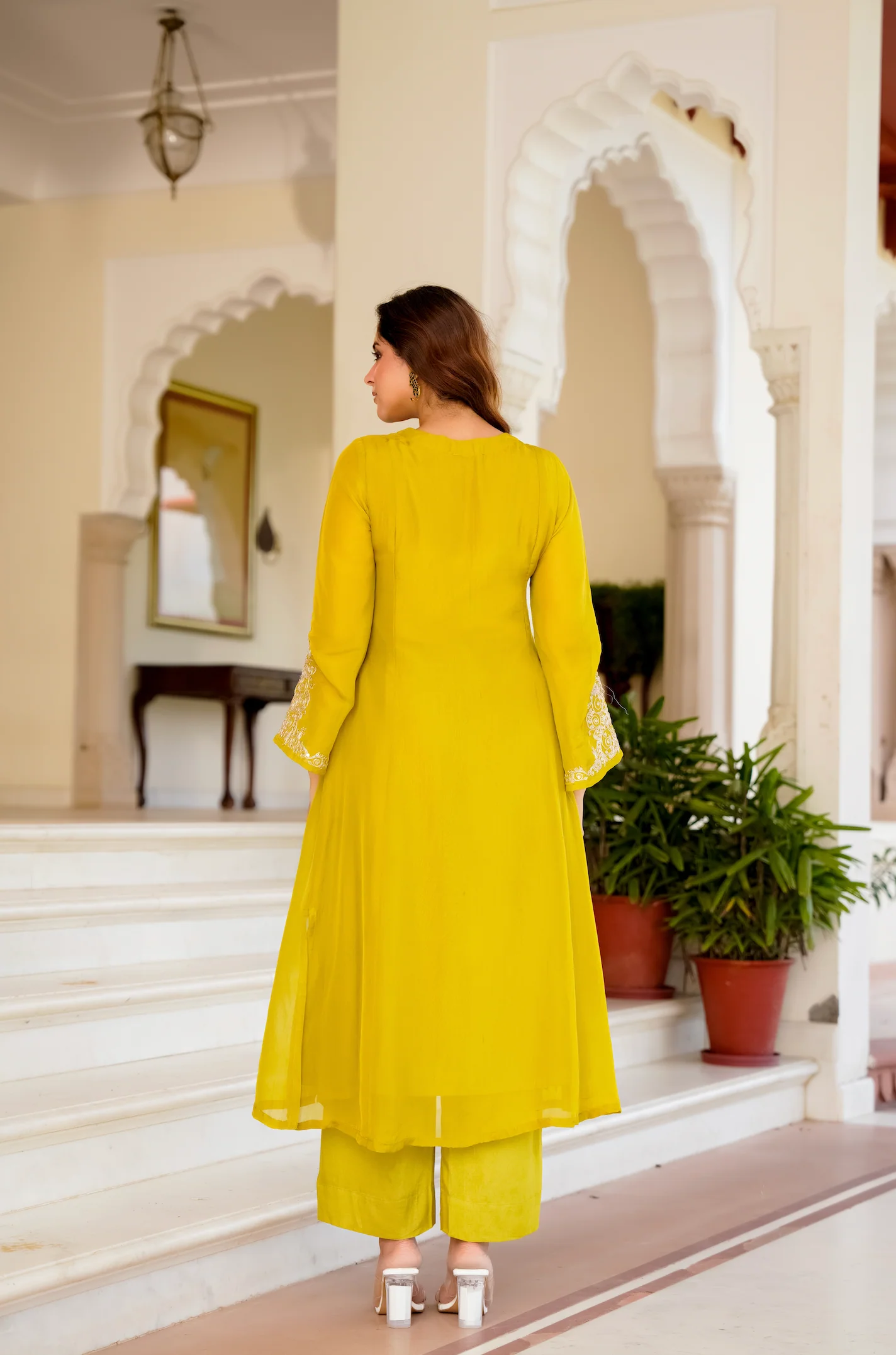 Golden Meadow Organza Suit Set - Image 2