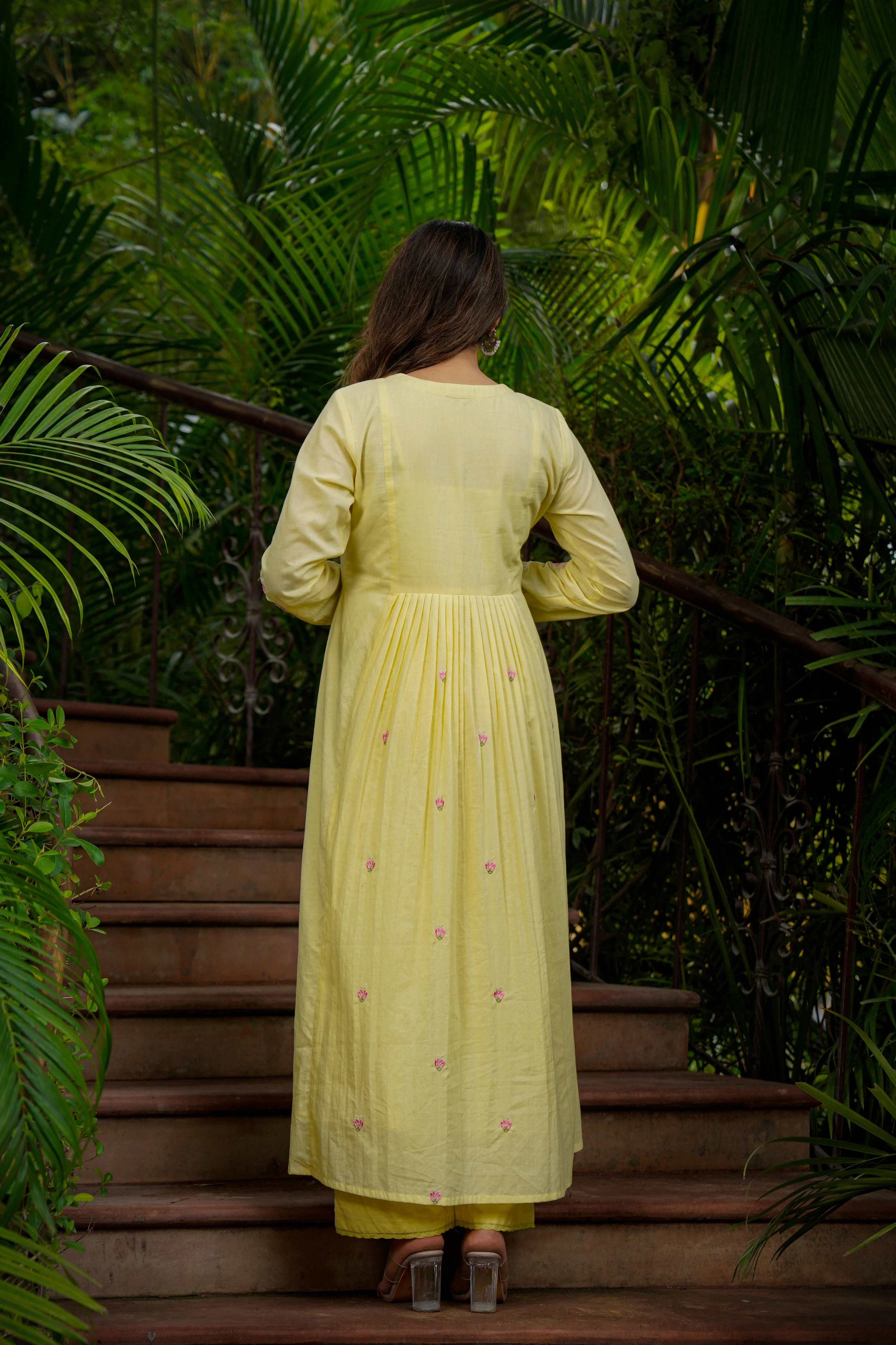 Lemon Mist Flared Suit Set - Image 15