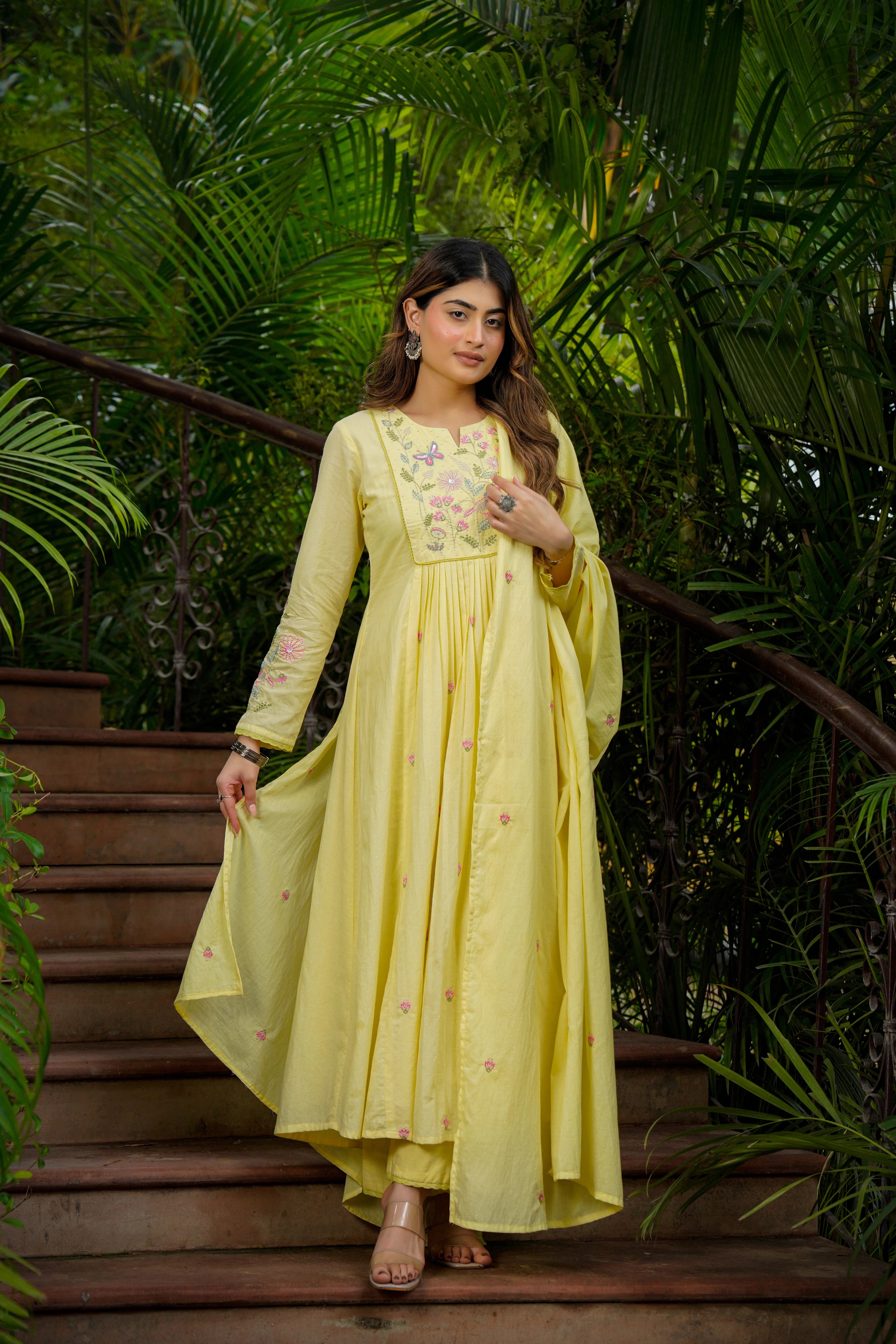 Lemon Mist Flared Suit Set - Image 5