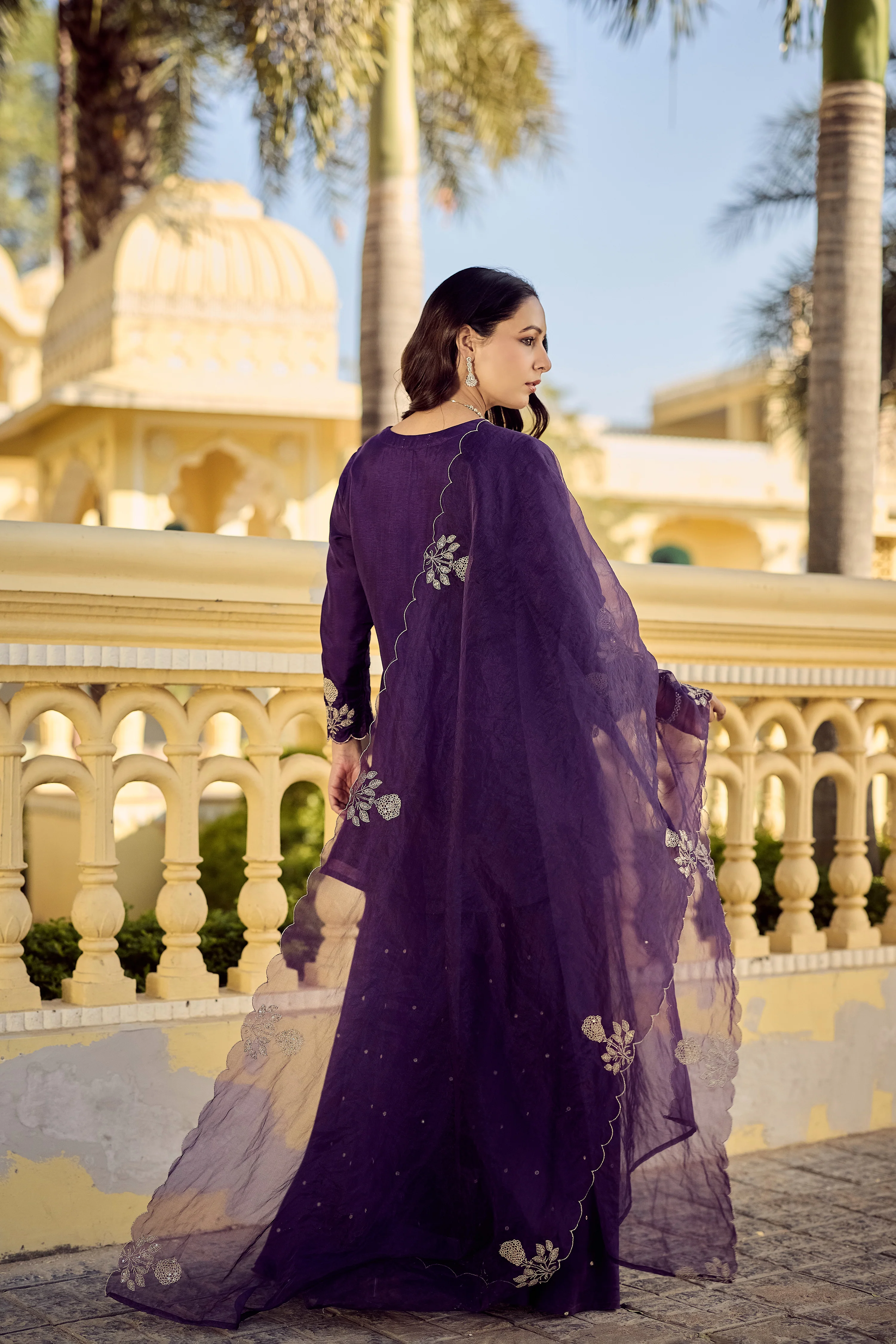 Plum Grace Embroidered Suit Set - Image 22