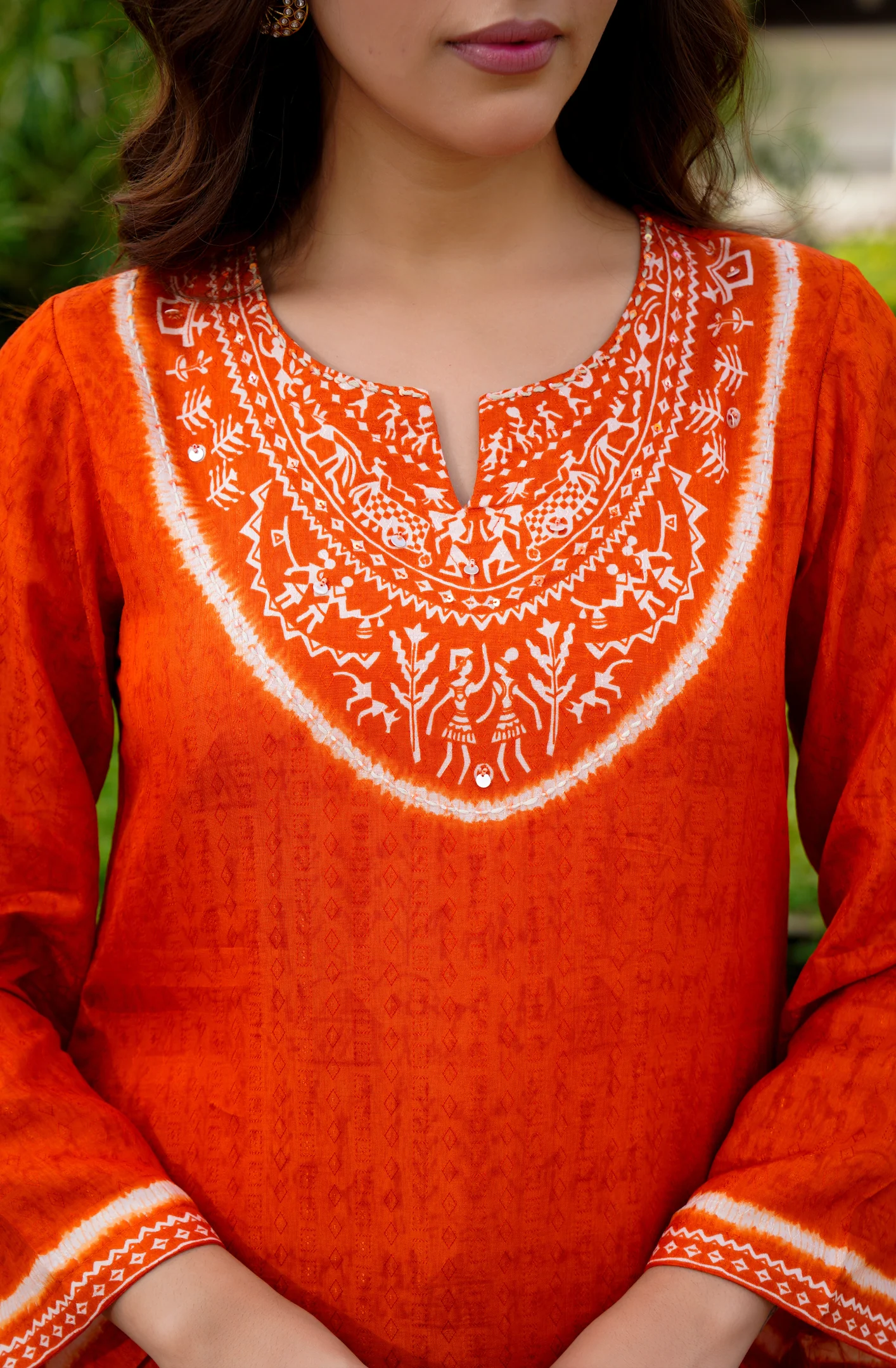 Rustic Bloom Russian Silk Printed Suit Set - Image 12