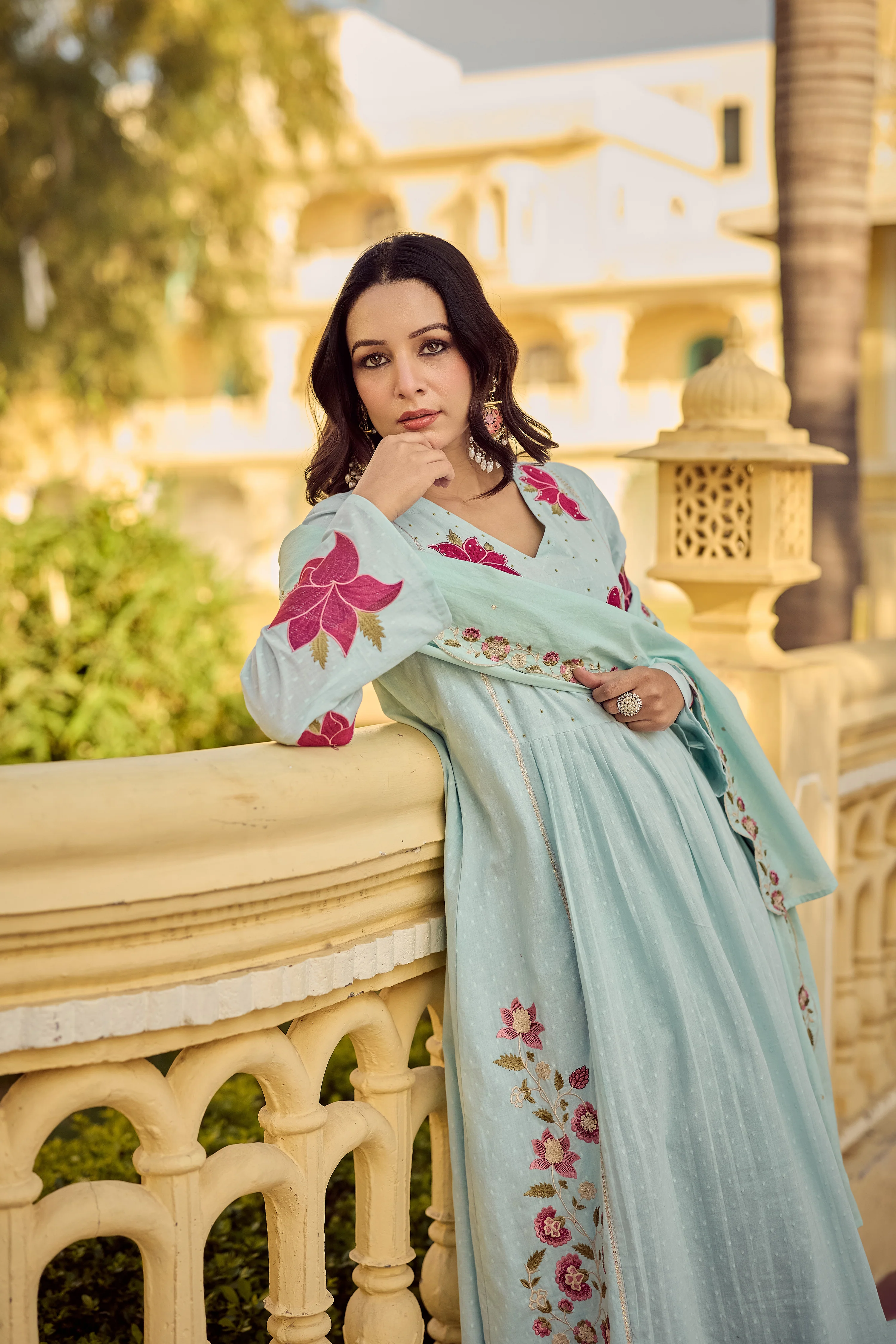 Aqua Blossom Suit Set - Image 16