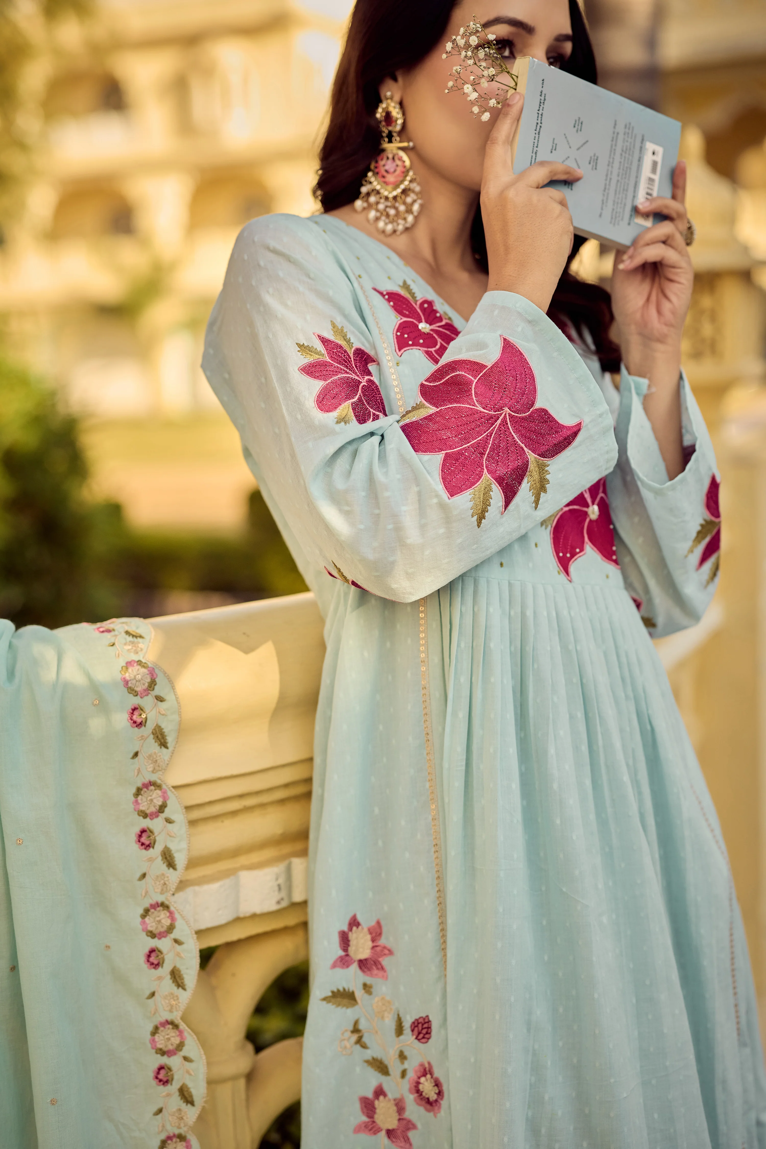 Aqua Blossom Suit Set - Image 25