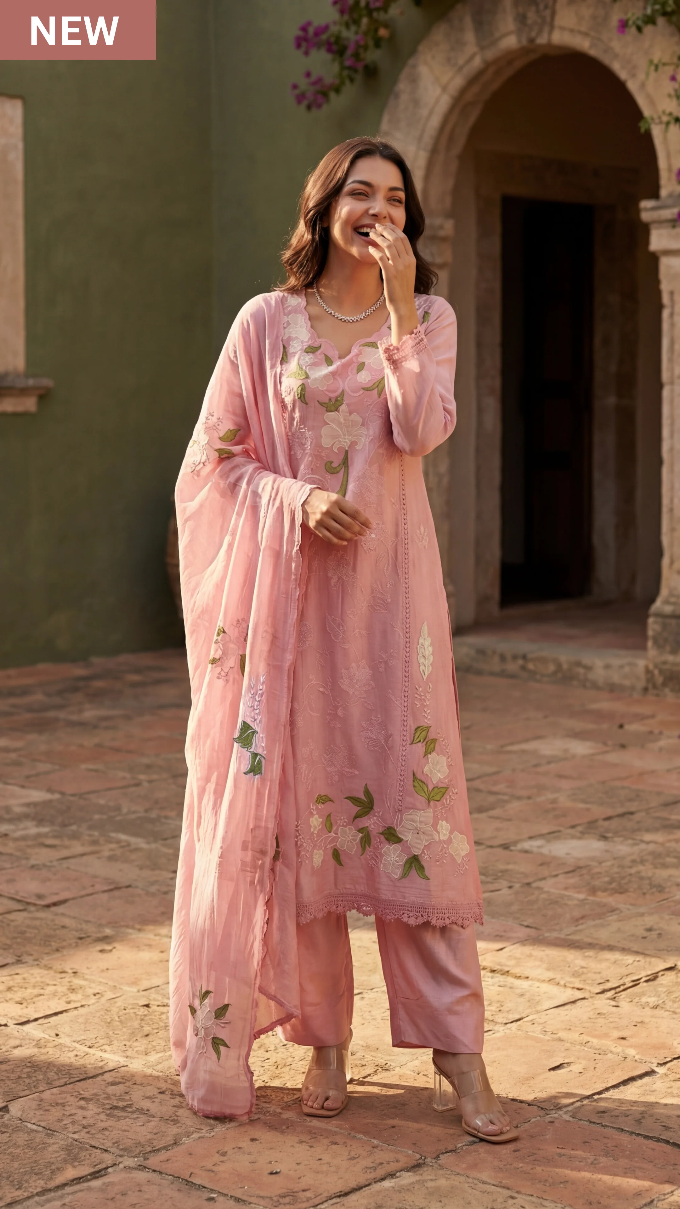 Blush Blossom Suit Set