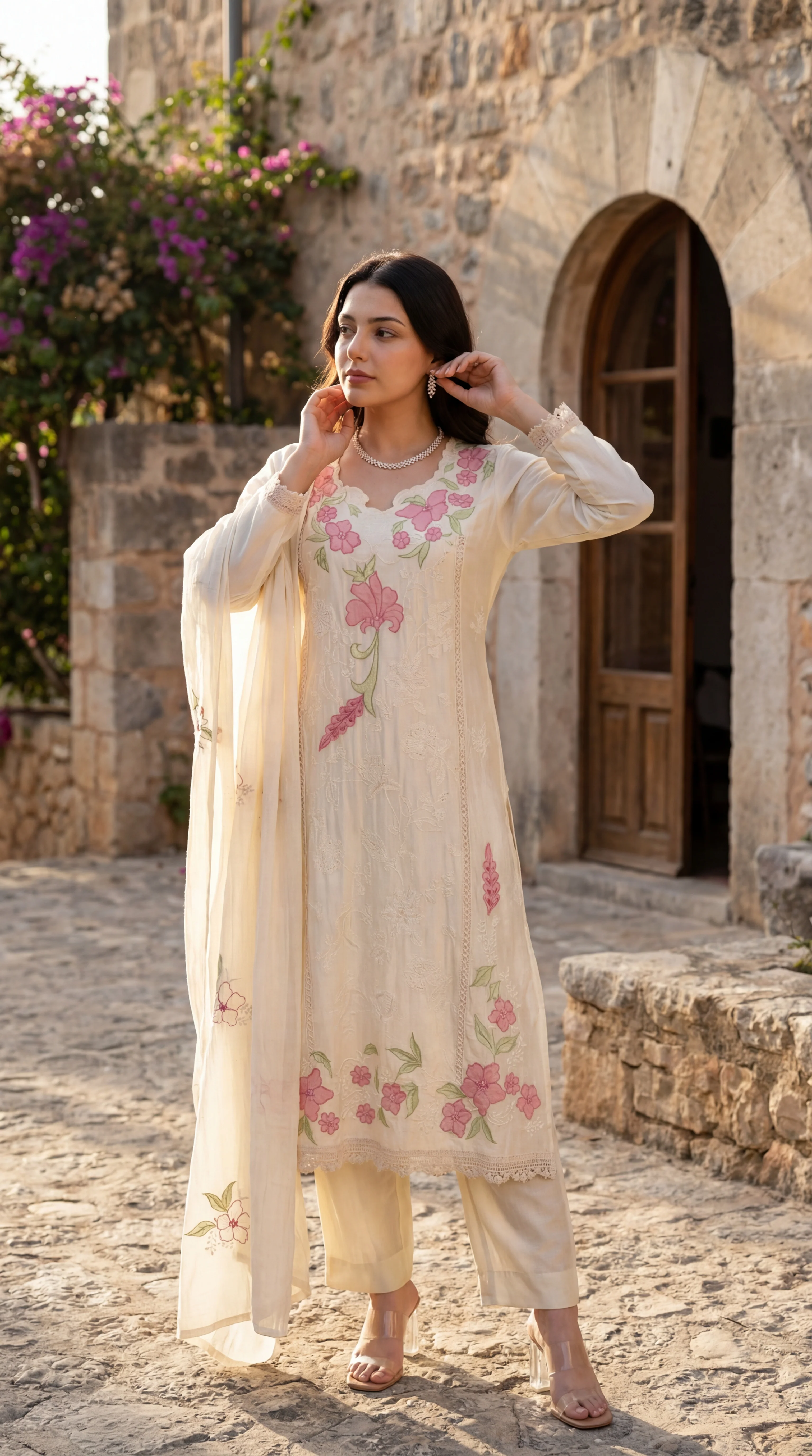 Ivory Bloom Suit Set - Image 16
