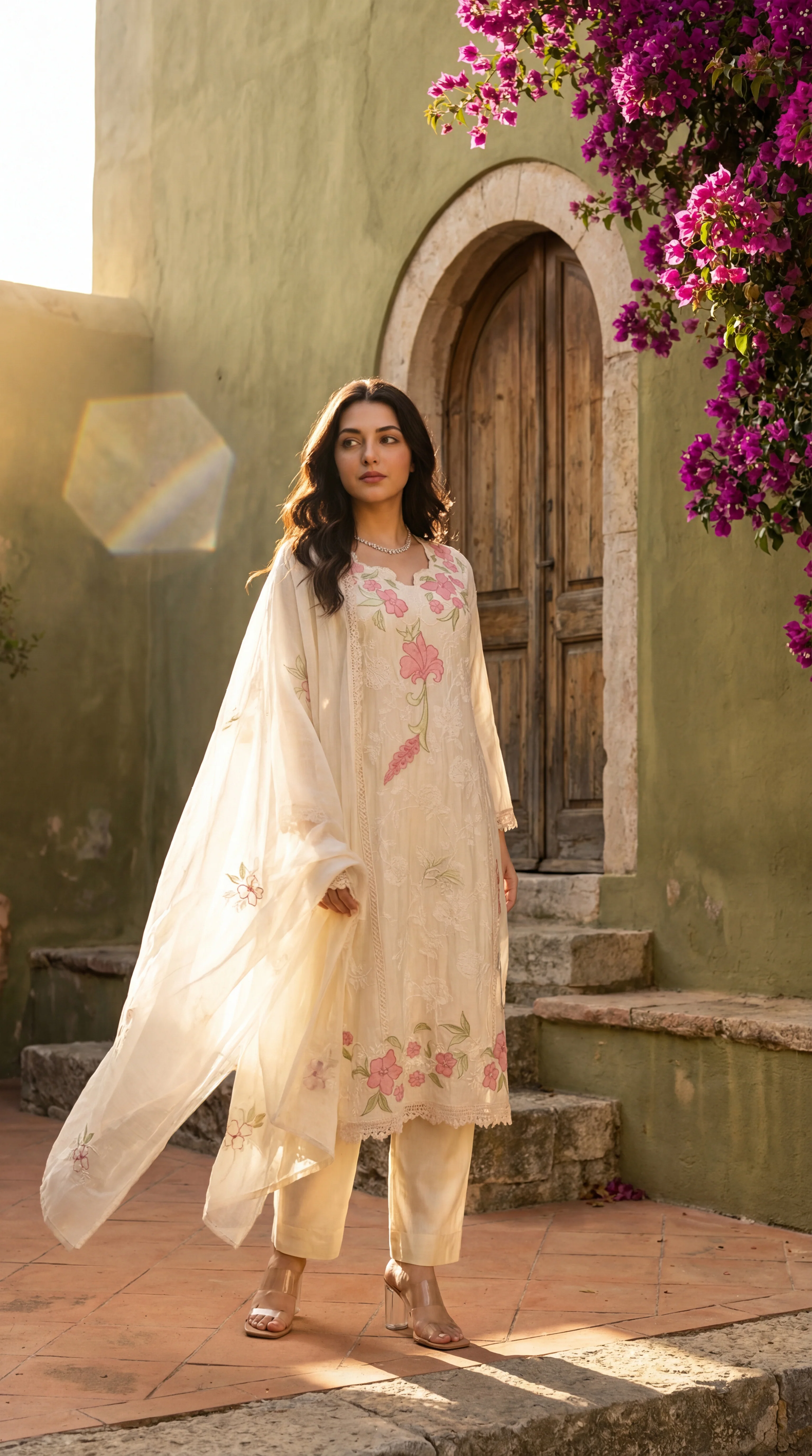 Ivory Bloom Suit Set - Image 2