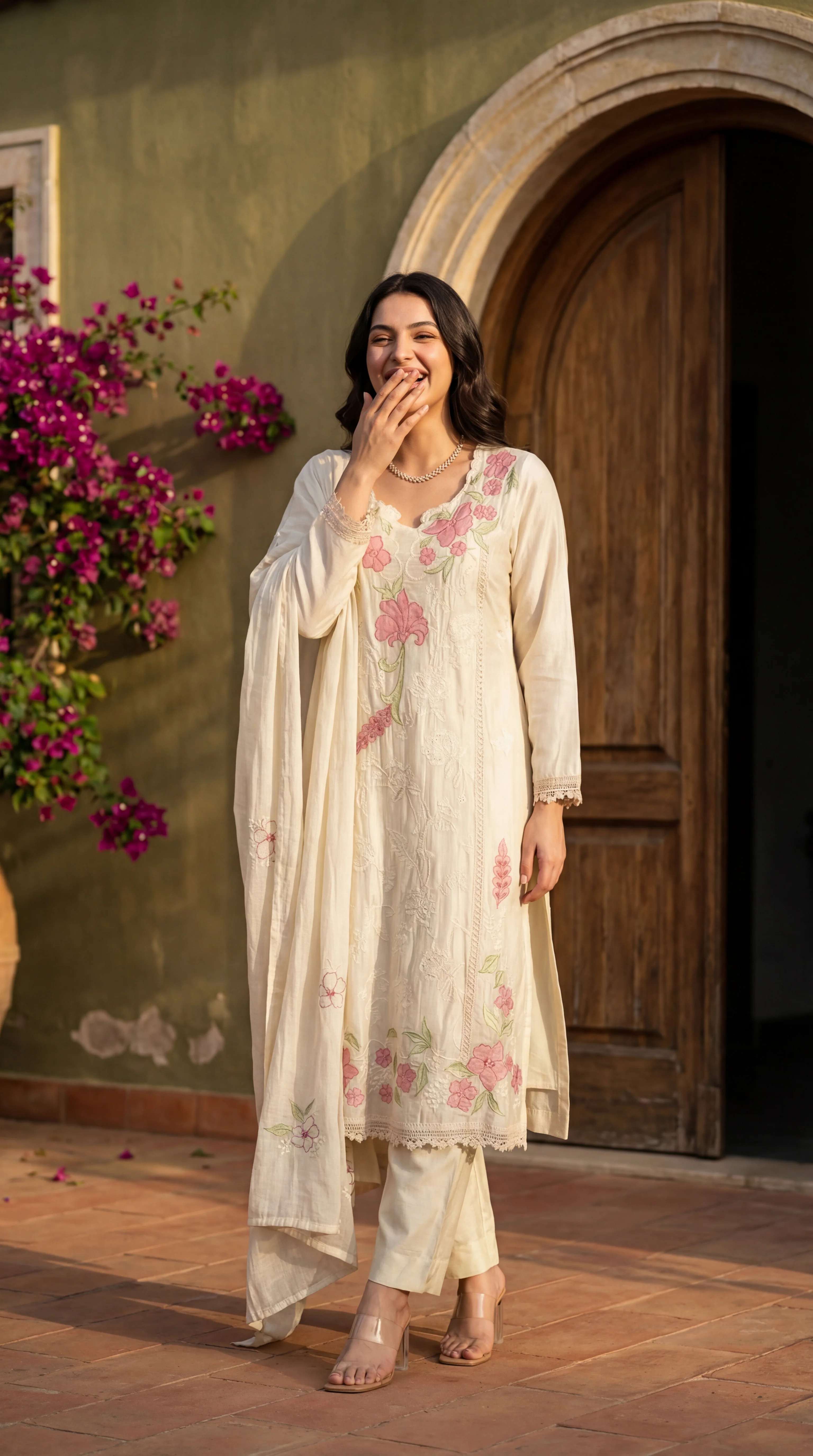 Ivory Bloom Suit Set - Image 7
