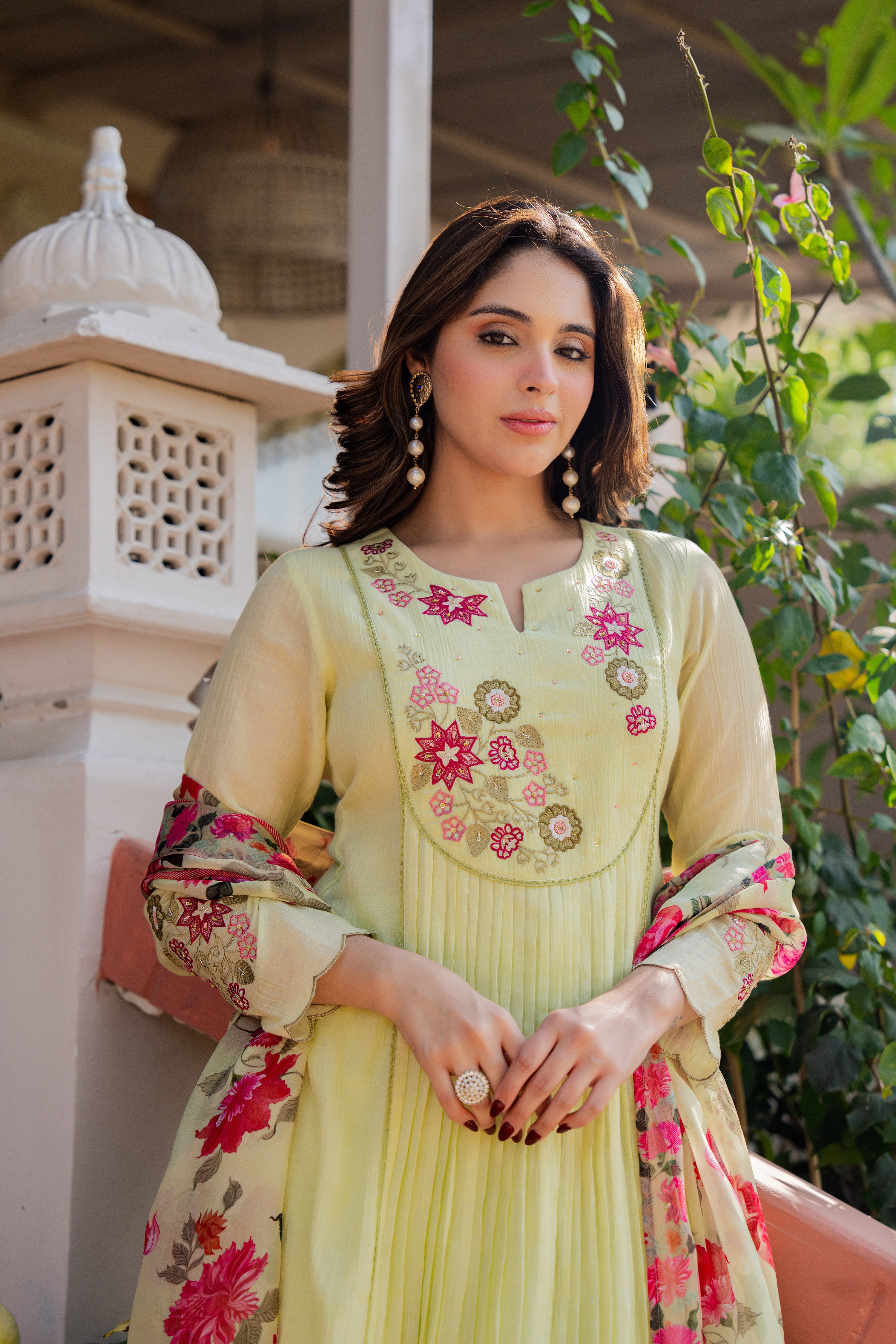 Lemon Blossom Floral Suit Set - Image 10