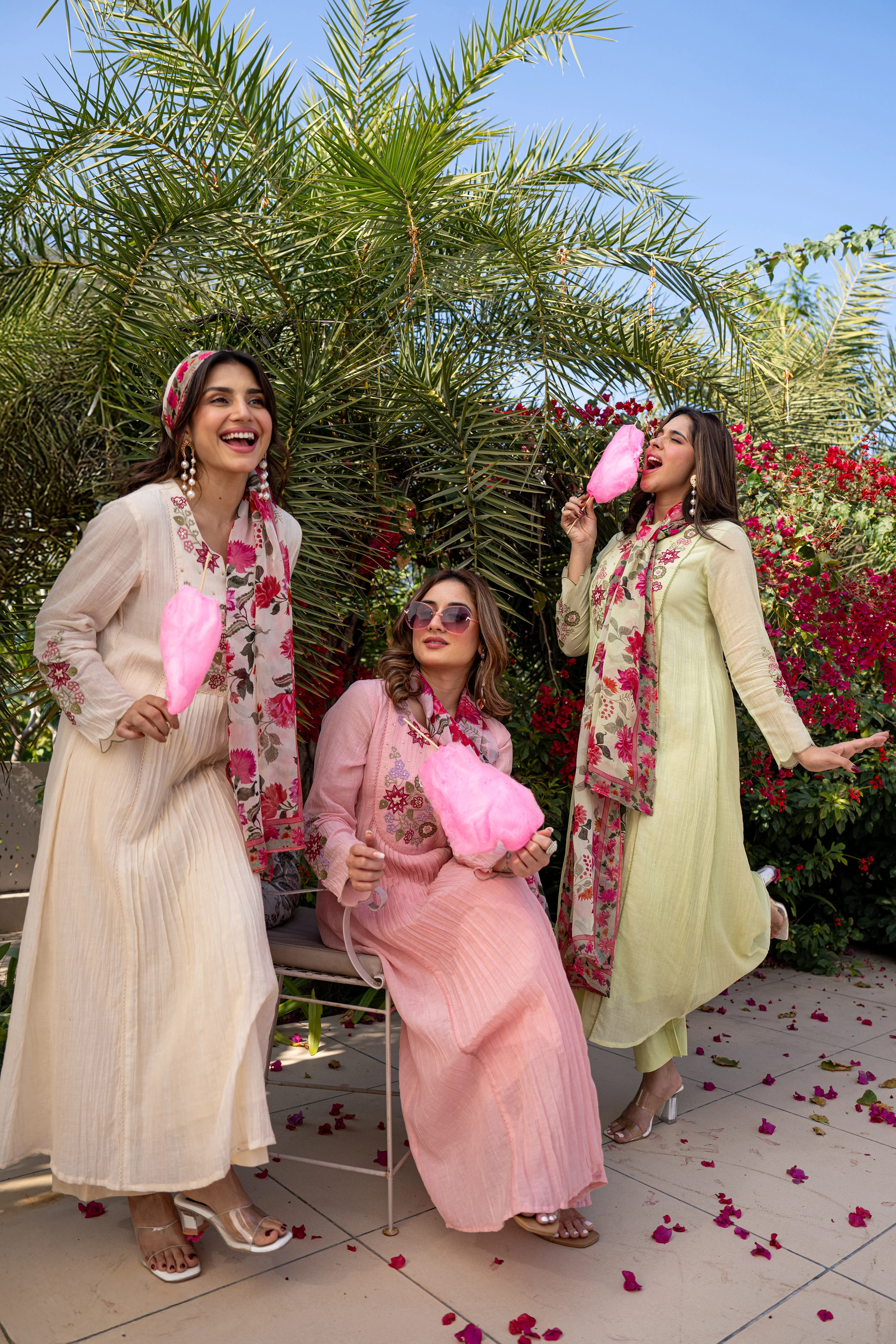 Rose Blush Embroidered Suit Set - Image 23