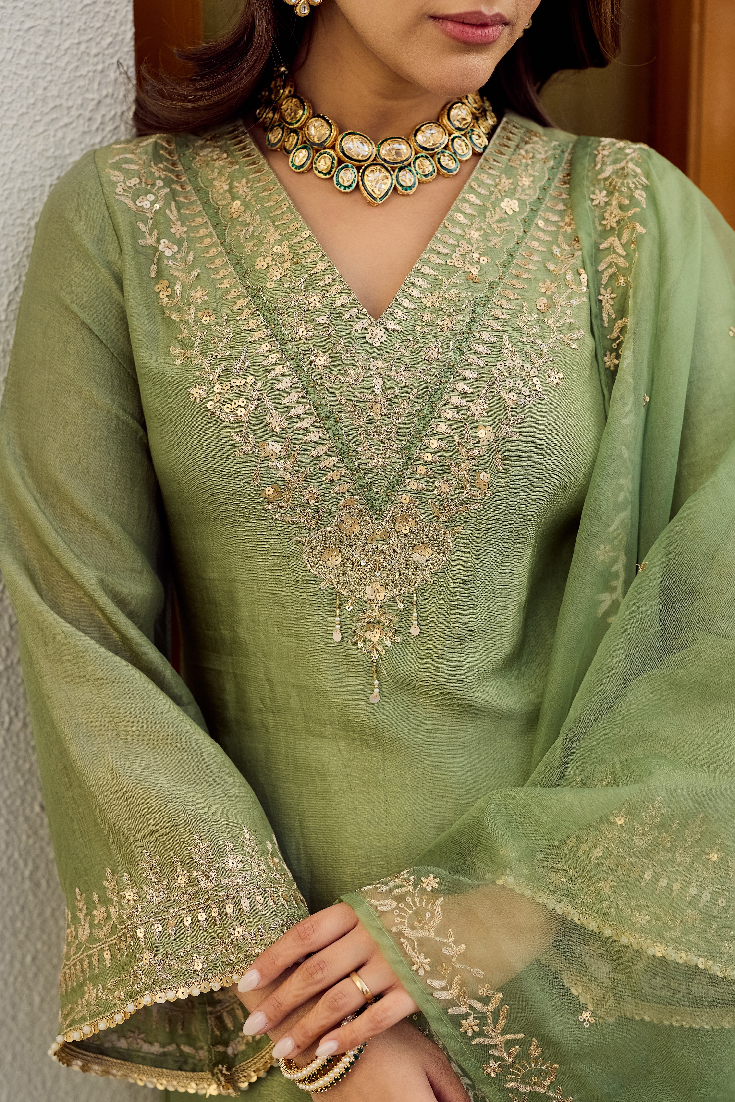 Pistachio Bloom Suit Set - Image 14