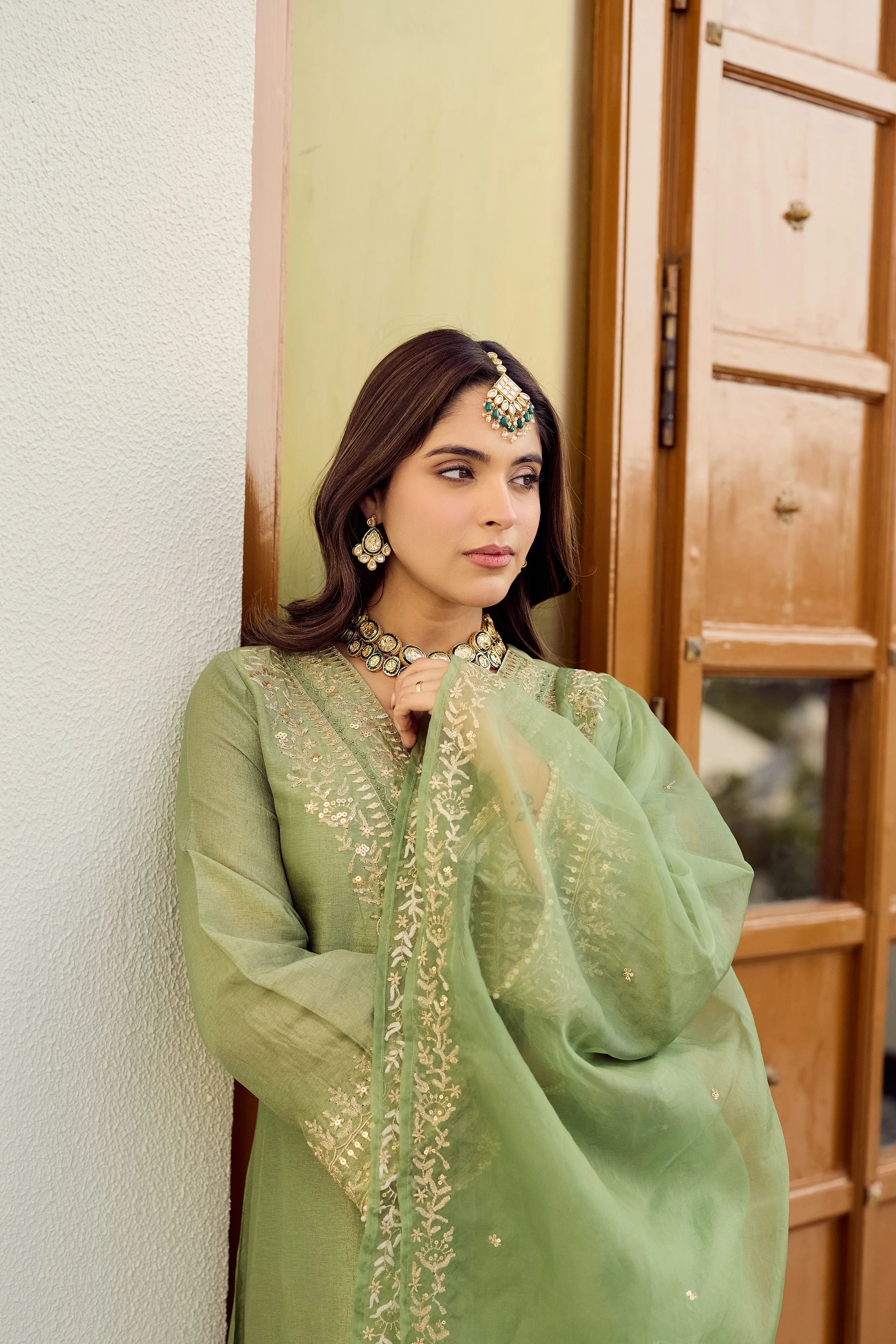 Pistachio Bloom Suit Set - Image 15