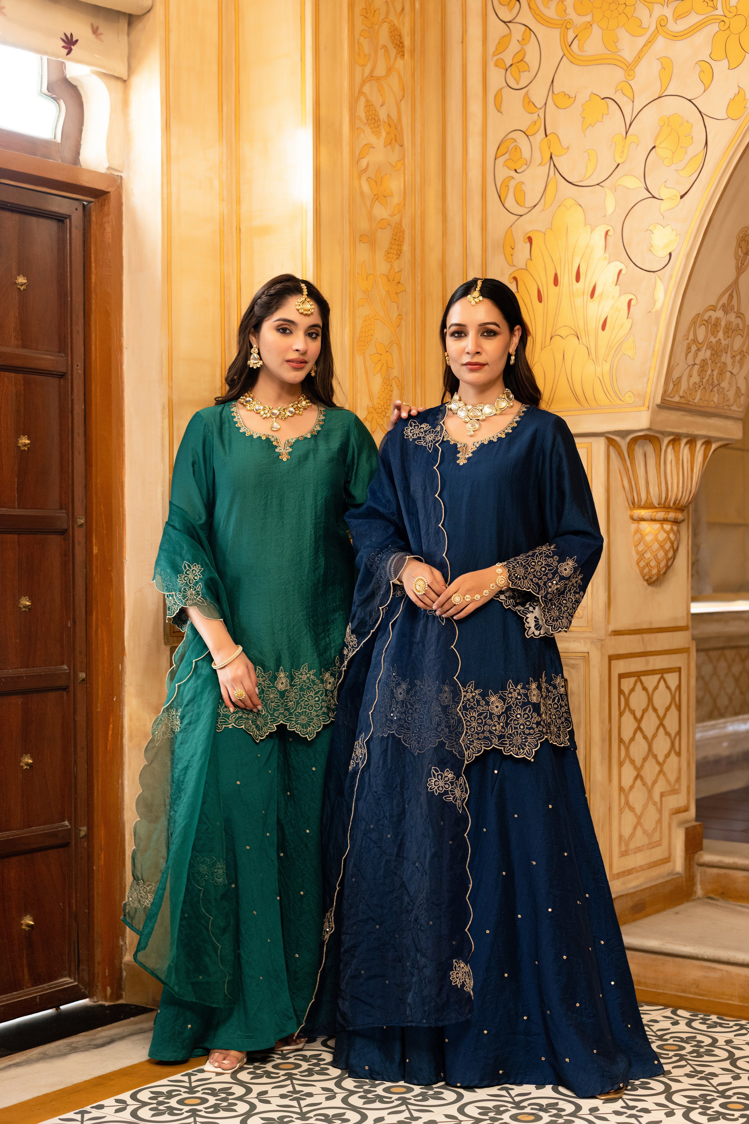 Emerald Satoori Royale Silk Suit Set - Image 14