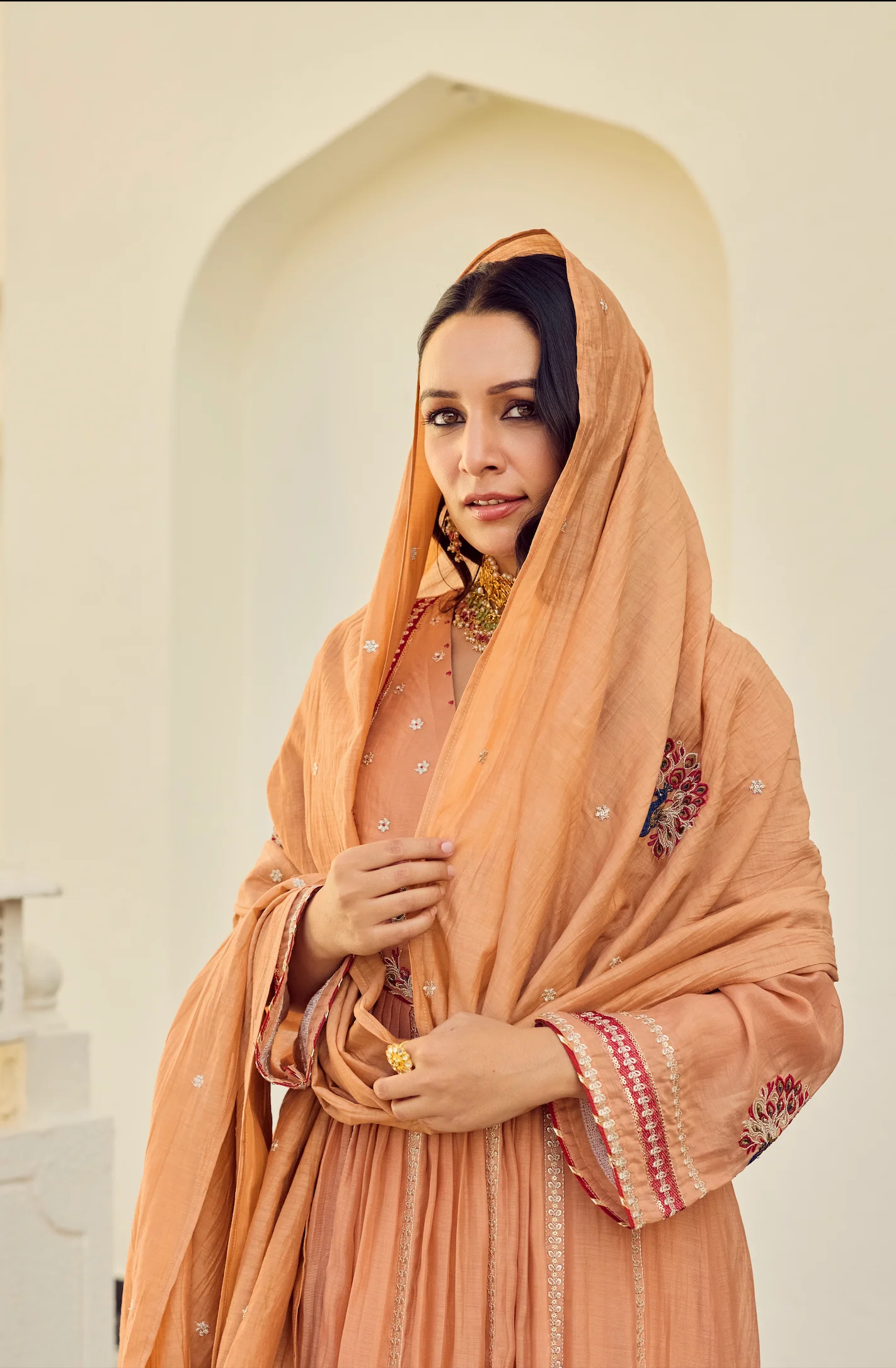 Rust Royale Embroidered Suit Set - Image 11