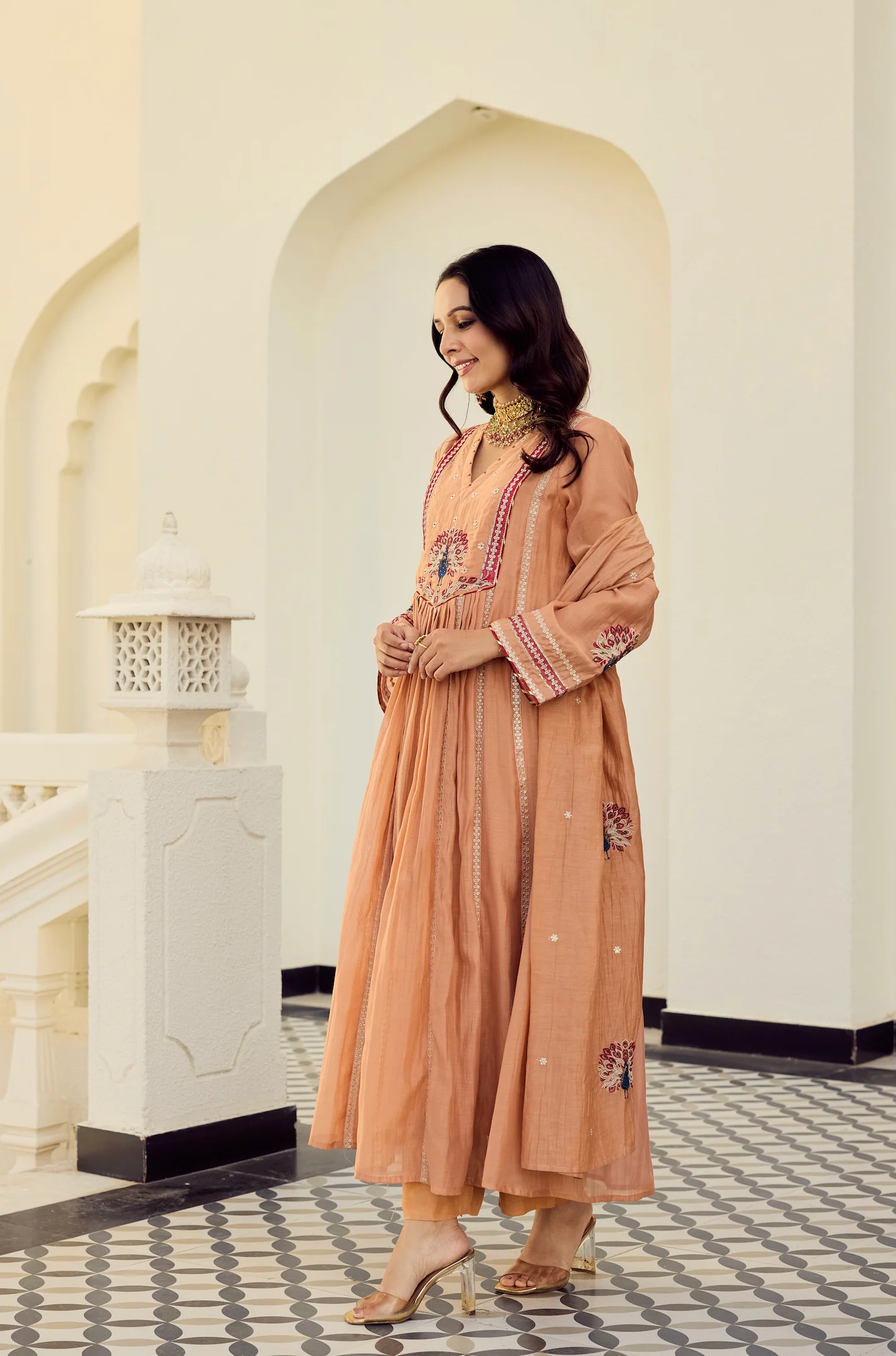 Rust Royale Embroidered Suit Set - Image 15