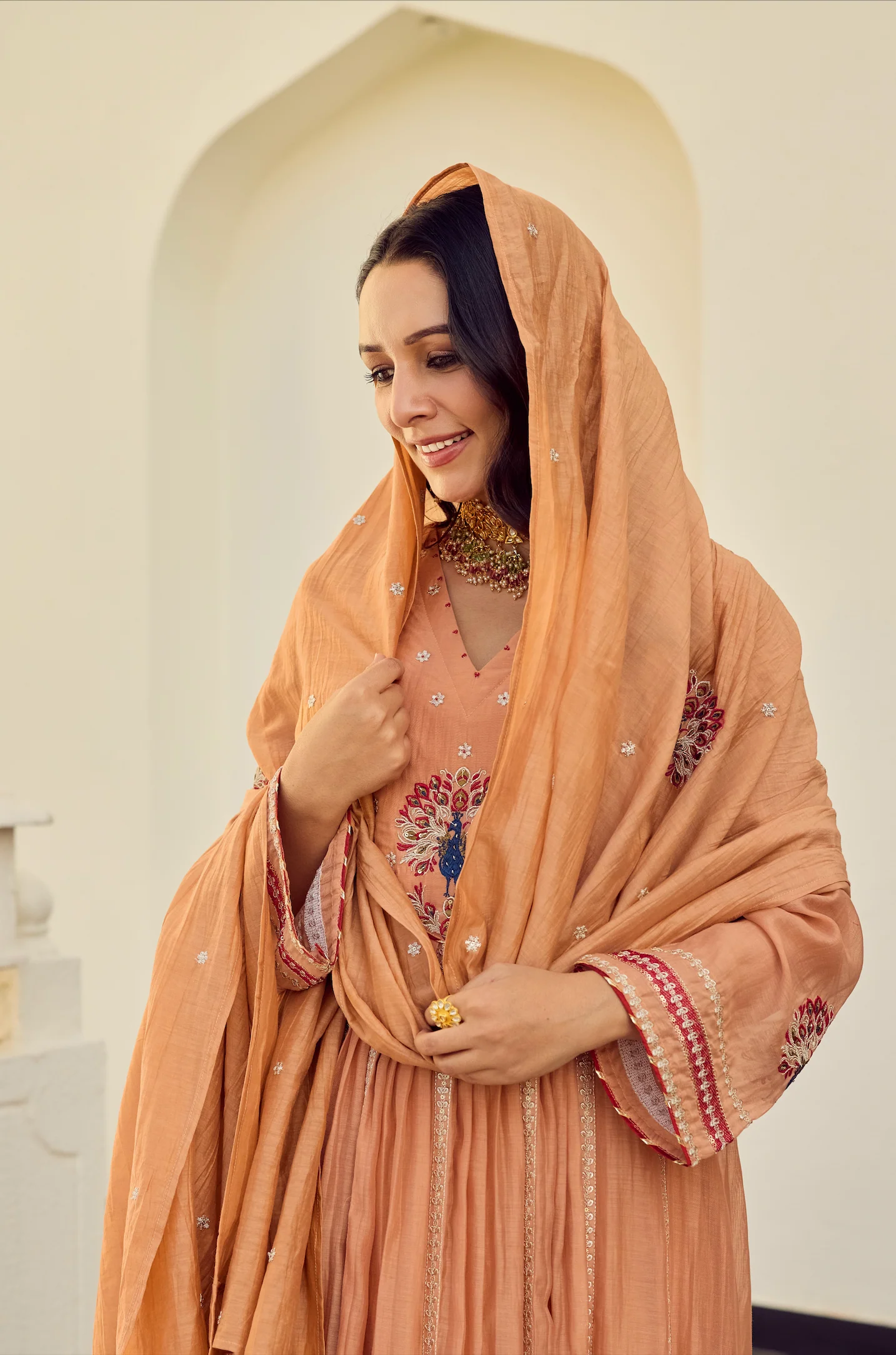 Rust Royale Embroidered Suit Set - Image 17
