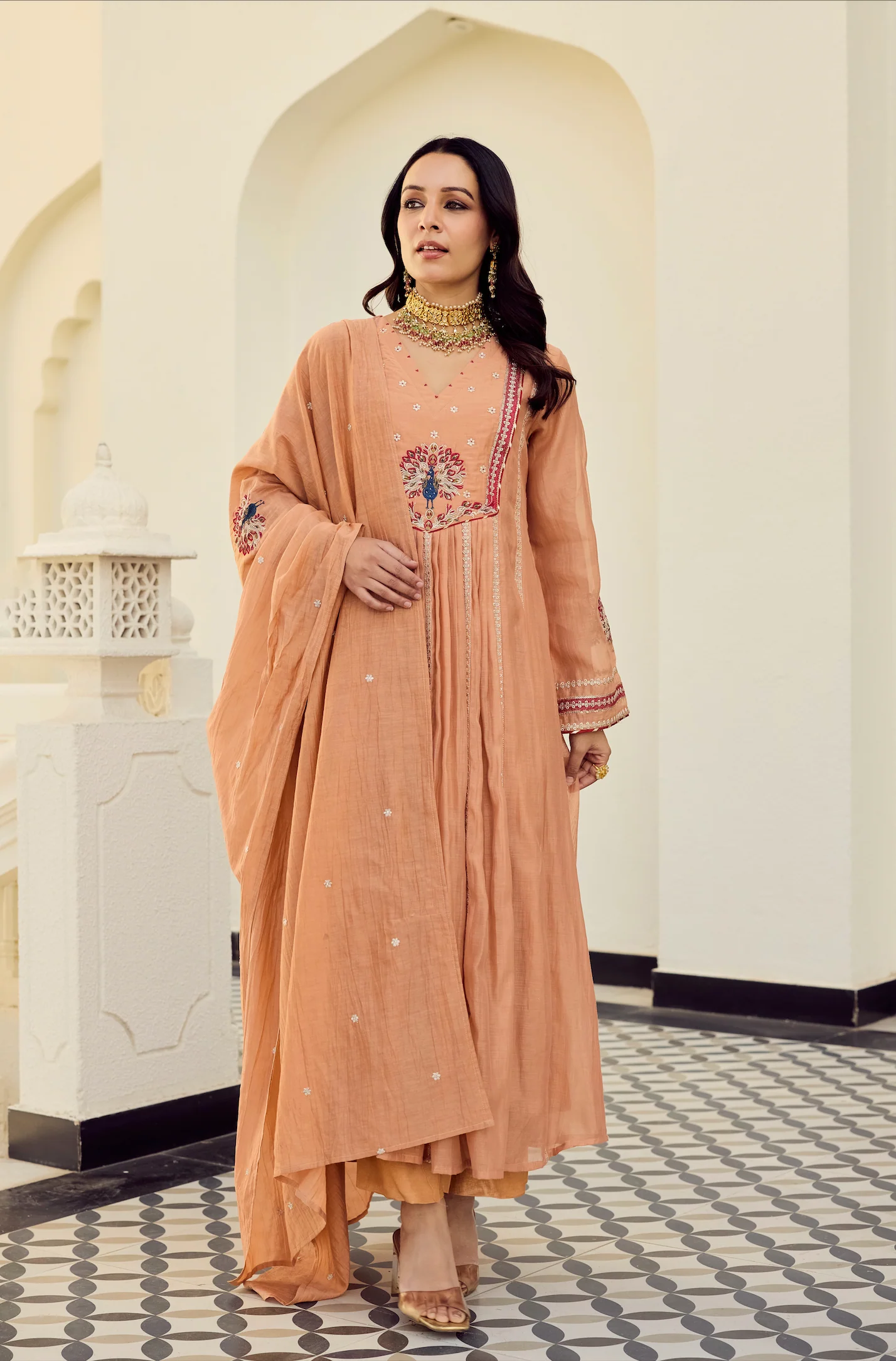 Rust Royale Embroidered Suit Set - Image 4