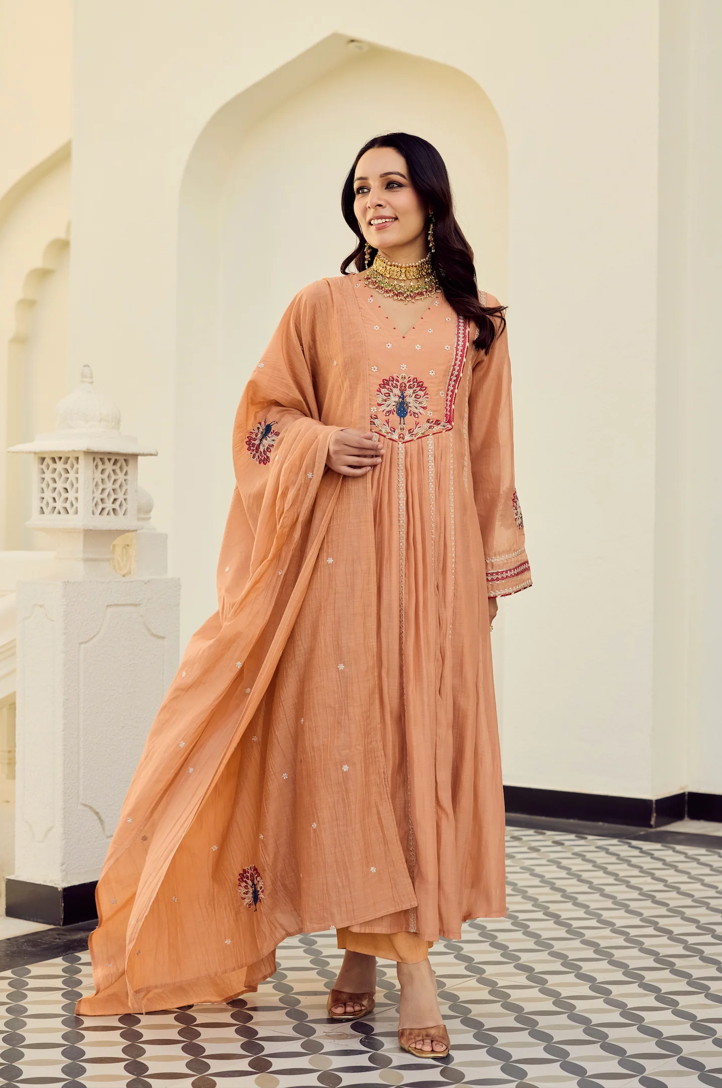 Rust Royale Embroidered Suit Set - Image 5