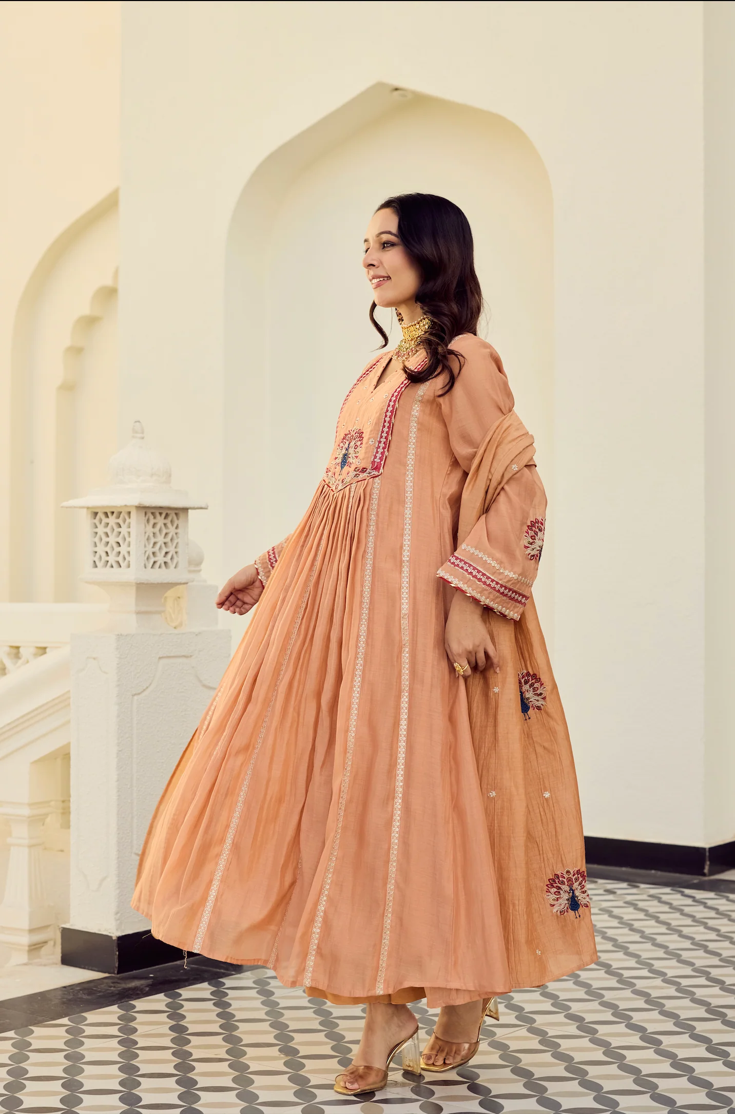 Rust Royale Embroidered Suit Set - Image 6