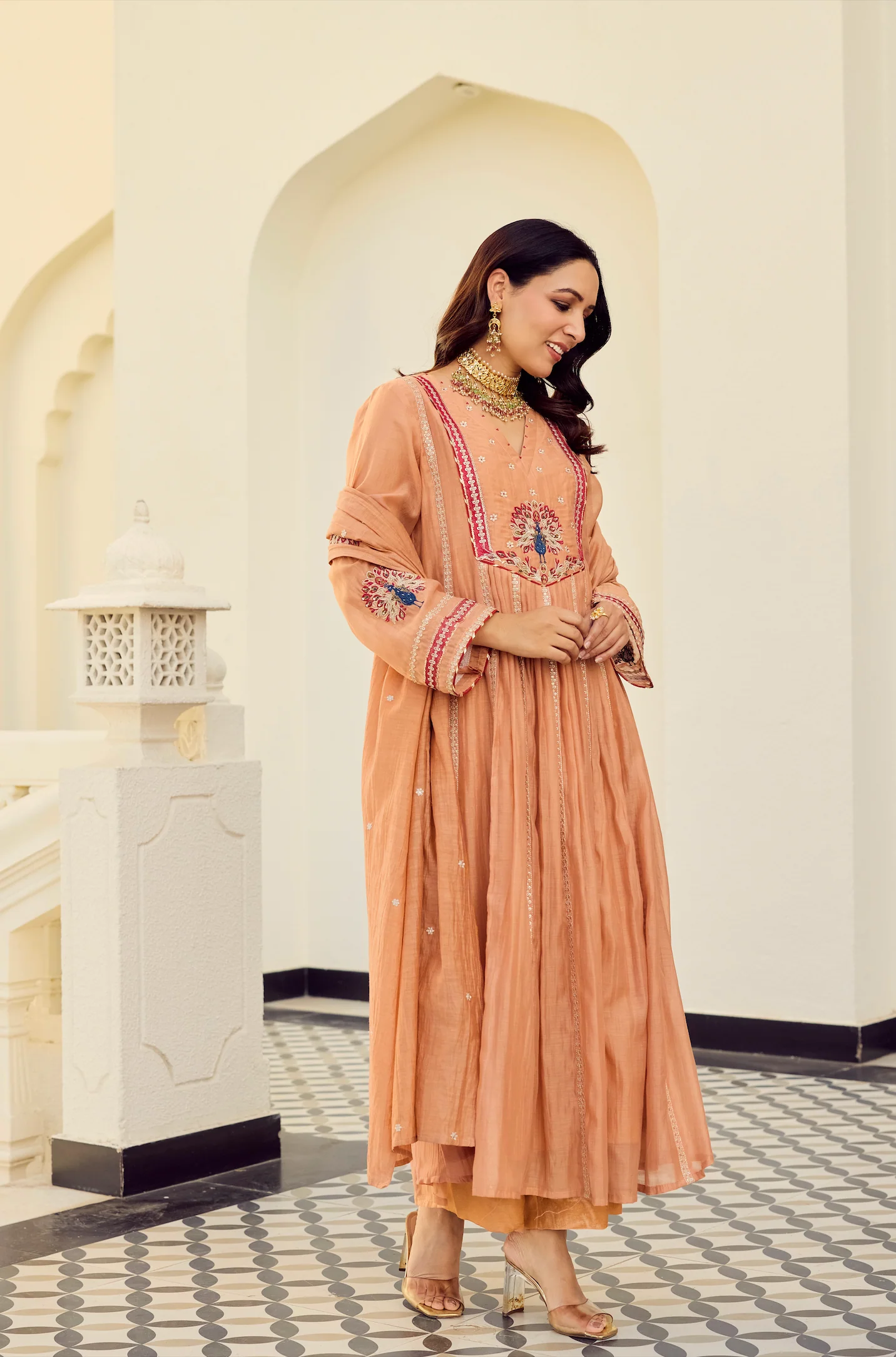 Rust Royale Embroidered Suit Set - Image 8